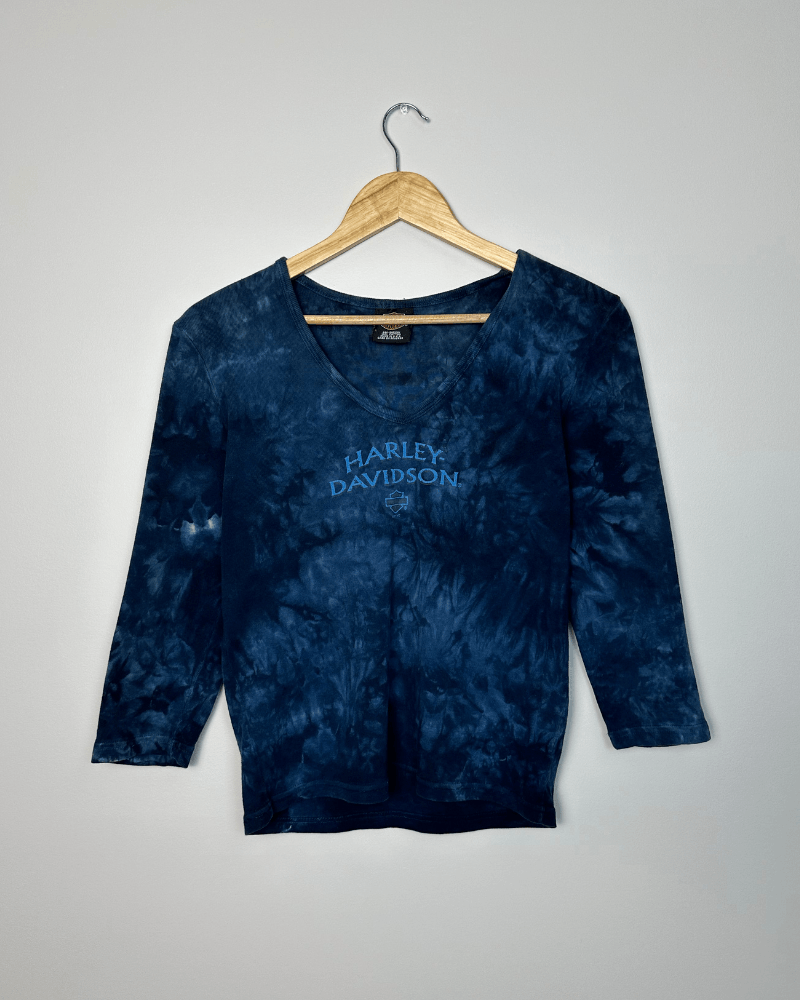 Harley Davidson × Vintage Vintage Harley Davidson Vancouver Tie-Dye V-Neck Shirt Large Size L / US 10 / IT 46 - 4 Thumbnail