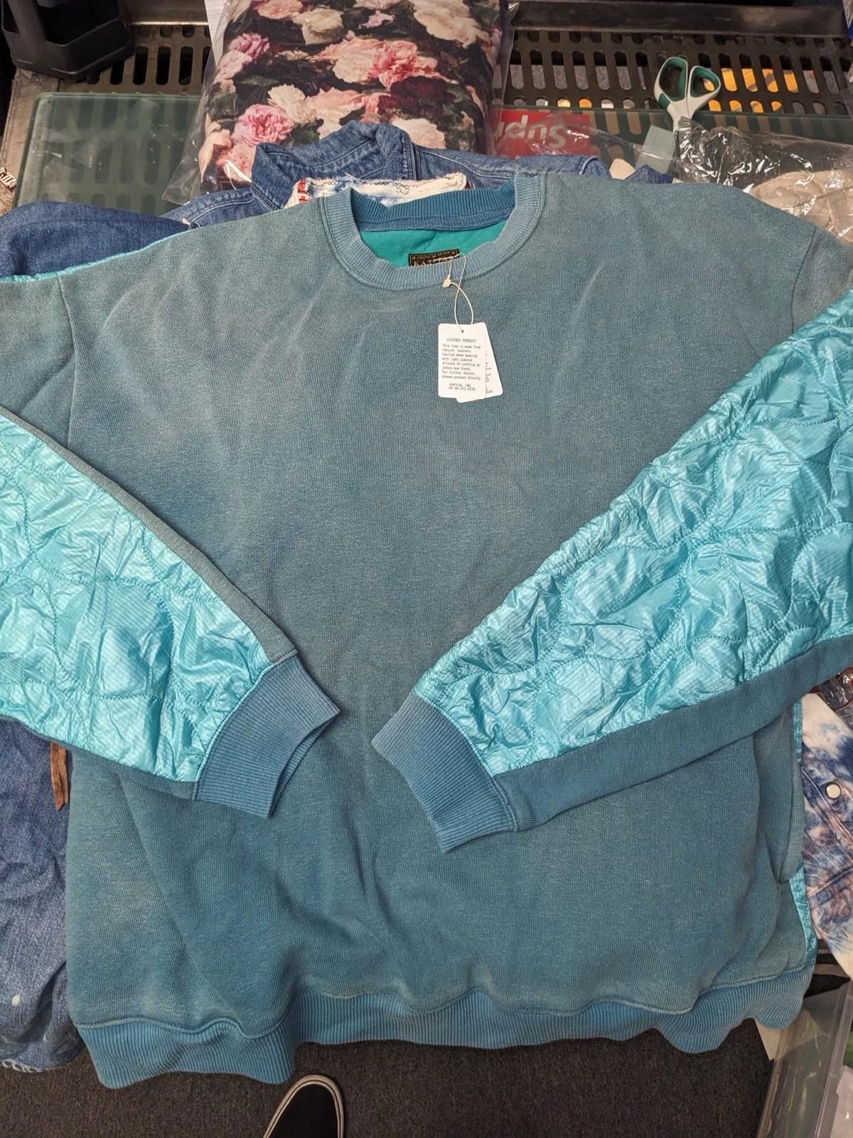 Kapital Kapital Fleecy Knit Bivouac Big Sweatshirt Blue Size 3 Size US L / EU 52-54 / 3 - 5 Thumbnail