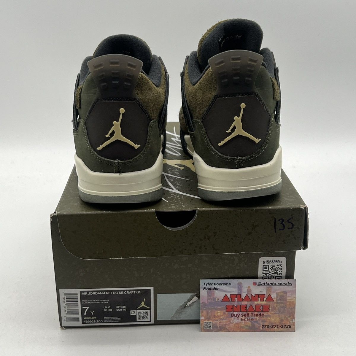 Jordan Brand Air Jordan 4 craft olive Size US 7 / EU 40 - 3 Thumbnail