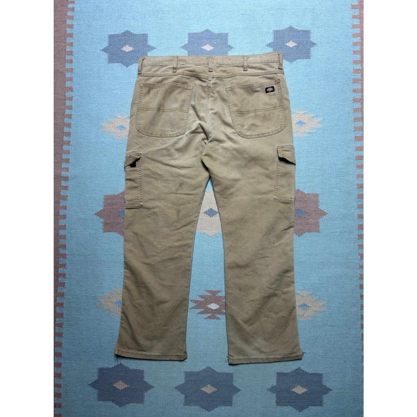 Dickies Dickies Cargo Pants Brown Canvas 38x28 Men Regular Workwear Grunge Skater Style Cargo Pants Size US 38 / EU 54 - 2 Thumbnail