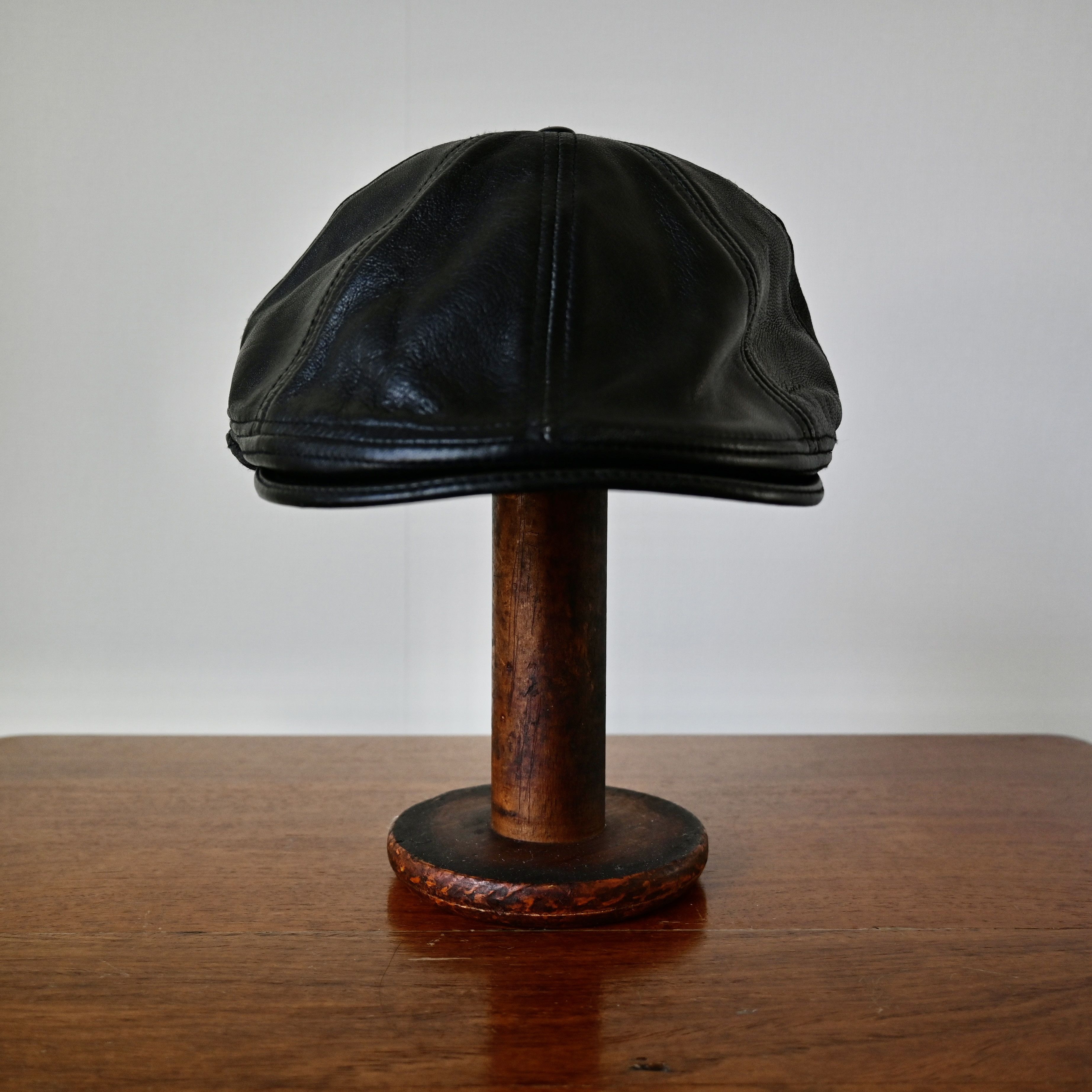 Schott Schott Bros genune lambskin leather hanting hat, made in USA Size ONE SIZE - 3 Thumbnail