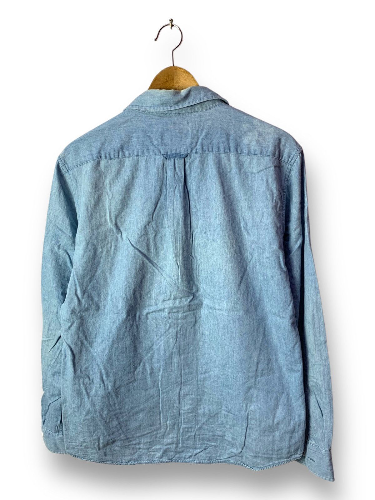 Designer × Japanese Brand 🔥Glove House Blue Denim Button Up Tops Shirt Size US L / EU 52-54 / 3 - 2 Thumbnail