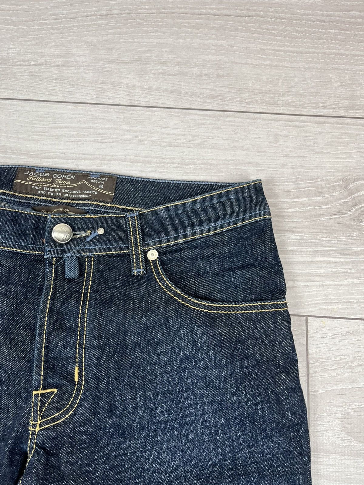 Jacob Cohen Jacob Cohen Luxury Handmade Blue Denim Shorts Size US 32 / EU 48 - 6 Thumbnail