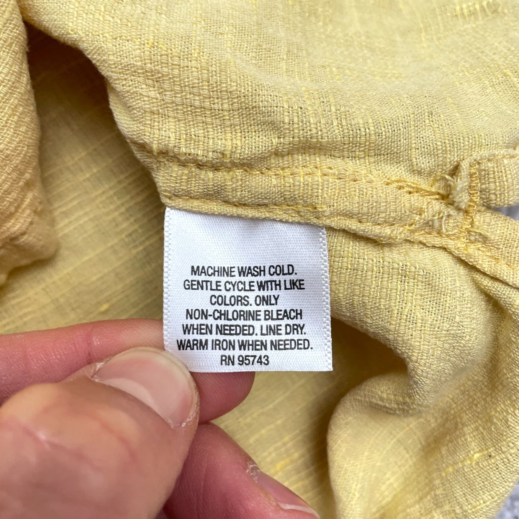 Tasso Elba VINTAGE Tasso Elba Linen Silk Button-Down Shirt Men XL Yellow Casual Short Sleeve Summer Men's Size US XL / EU 56 / 4 - 6 Thumbnail