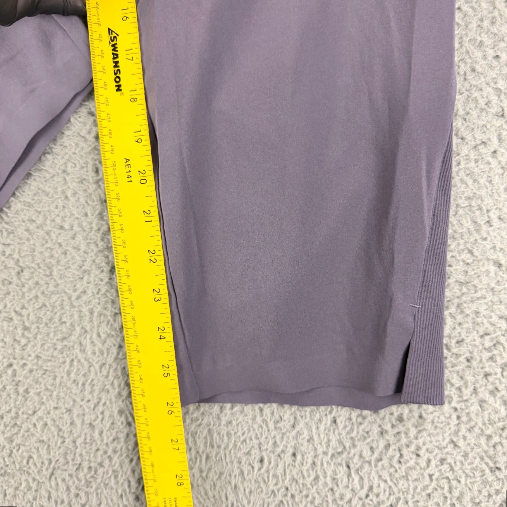 Athleta Athleta Brooklyn Ankle Pant Womens Size 20 Purple Pull On High-Rise Athletic Gym Size 42" / US 20 - 6 Thumbnail