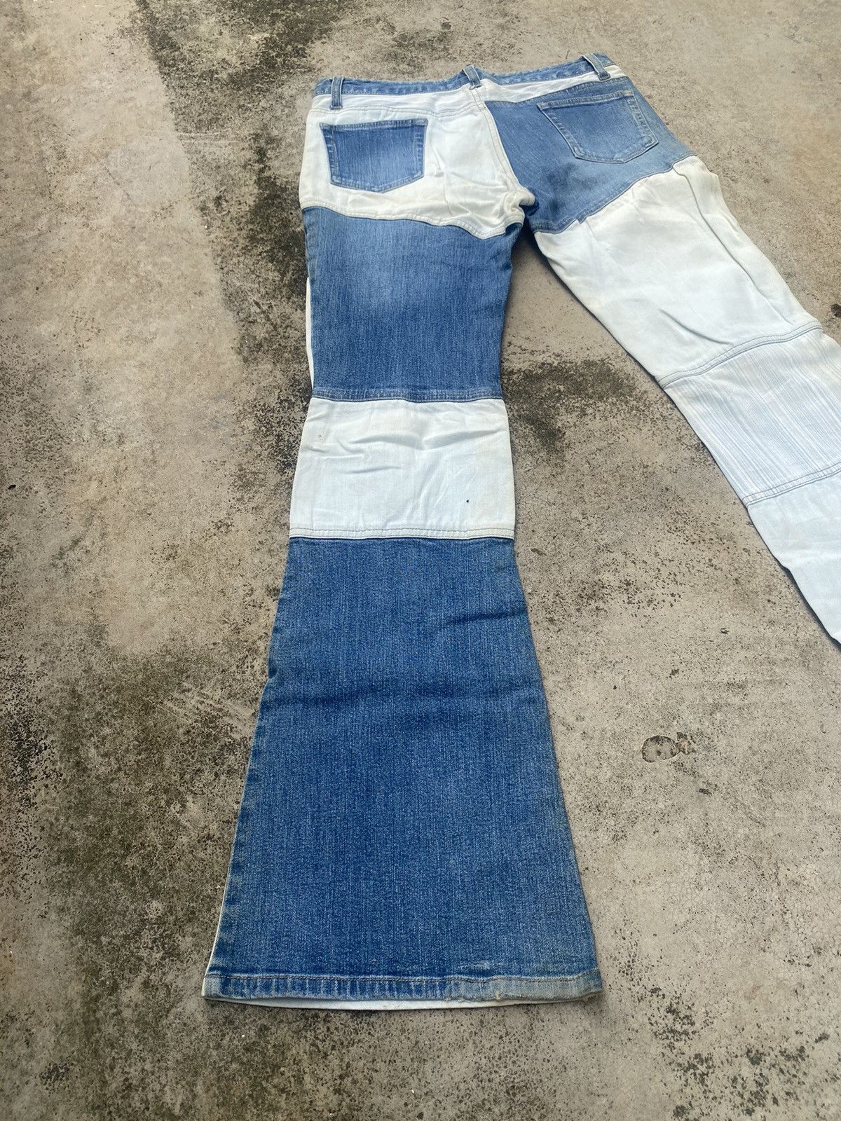 If Six Was Nine × Japanese Brand Flare Jeans Oririn Hagi Painted Size US 29 - 14 Thumbnail