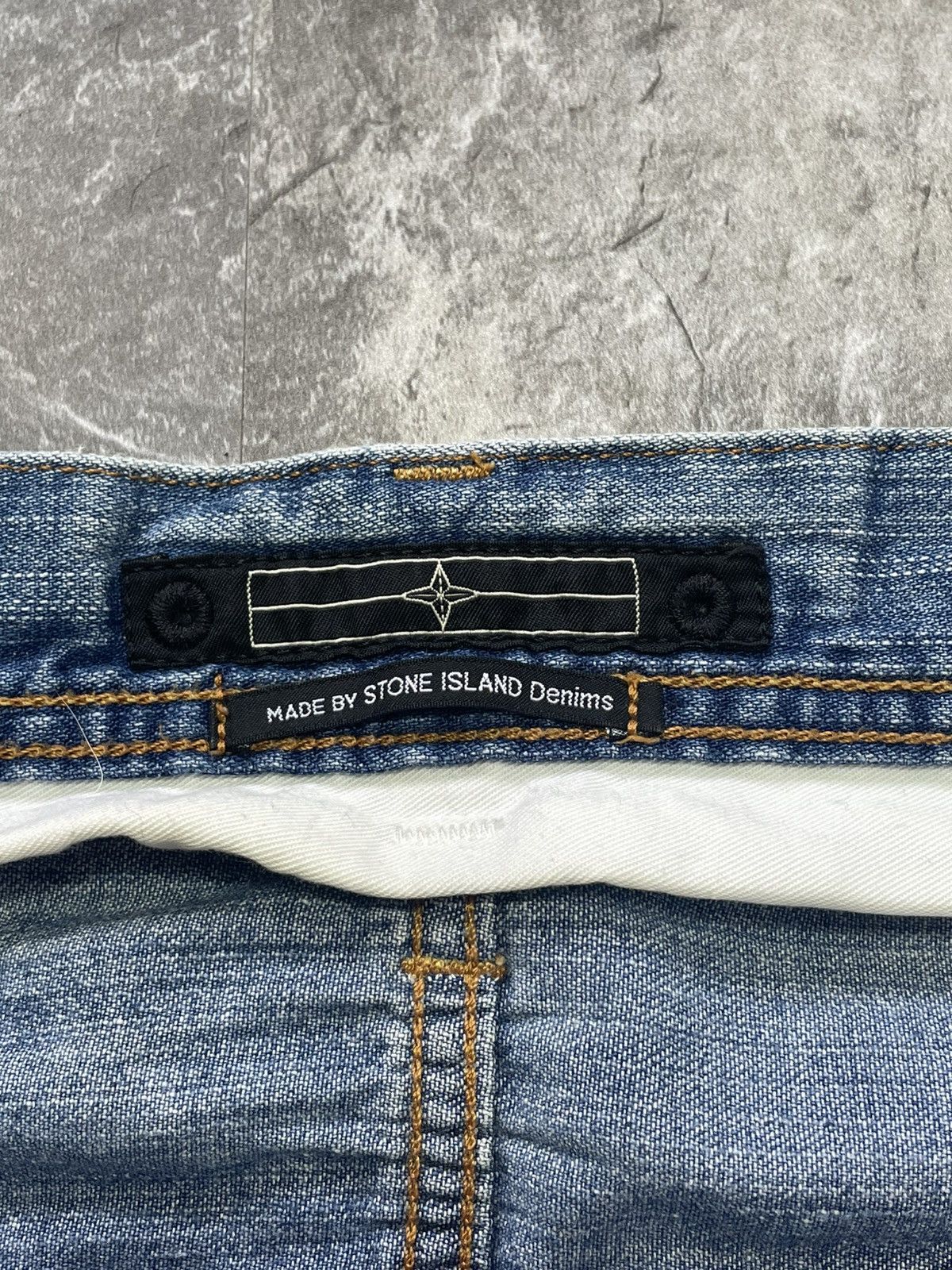 Stone Island Vintage Stone Island Denim Jeans Baggy 90s Y2K Patch Logo Size US 34 / EU 50 - 13 Thumbnail