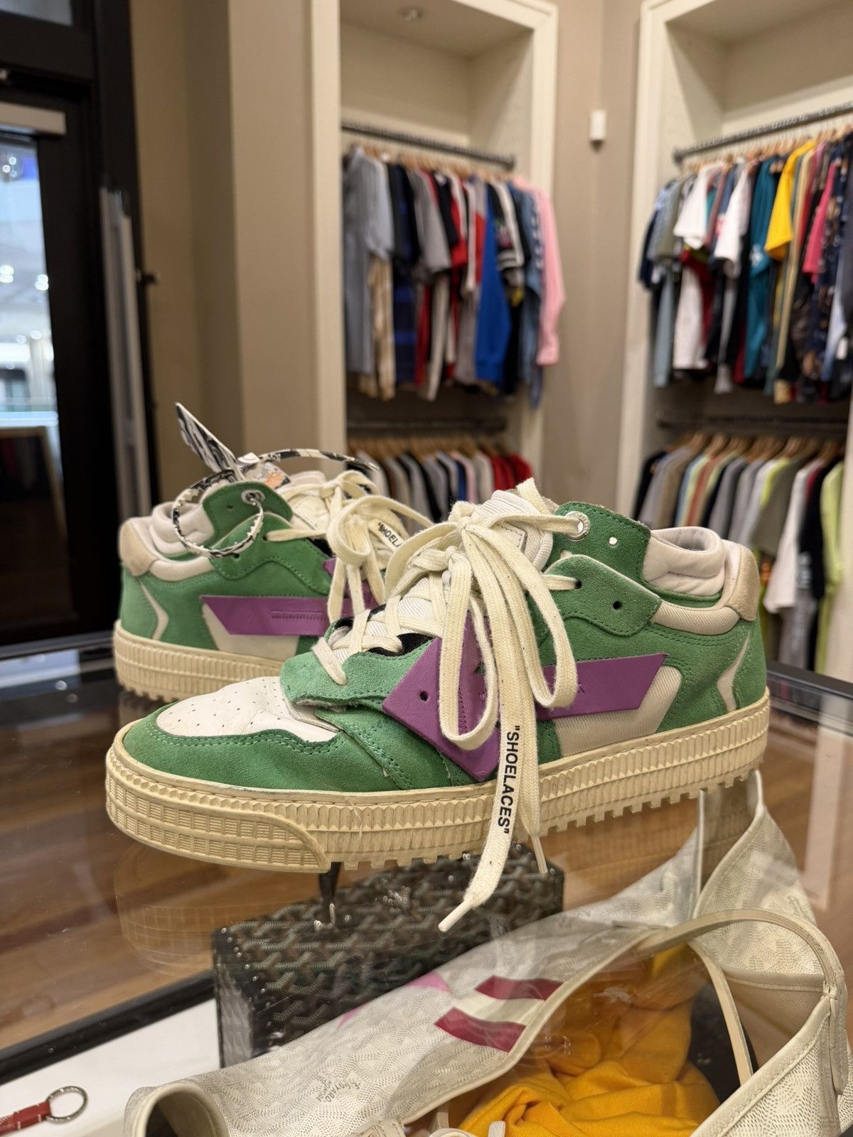 Off-White Off-White Court 3.0 Low ‘Green Purple’ Size US 10 / EU 43 - 1 Thumbnail
