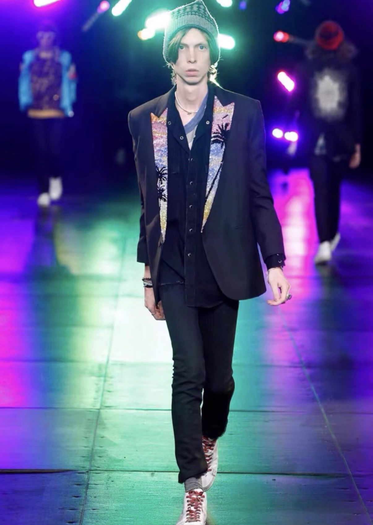Saint Laurent Paris SLP 16SS Runway Cat's Eye Distressed Frayed Denim Shirt Size US S / EU 44-46 / 1 - 8 Thumbnail