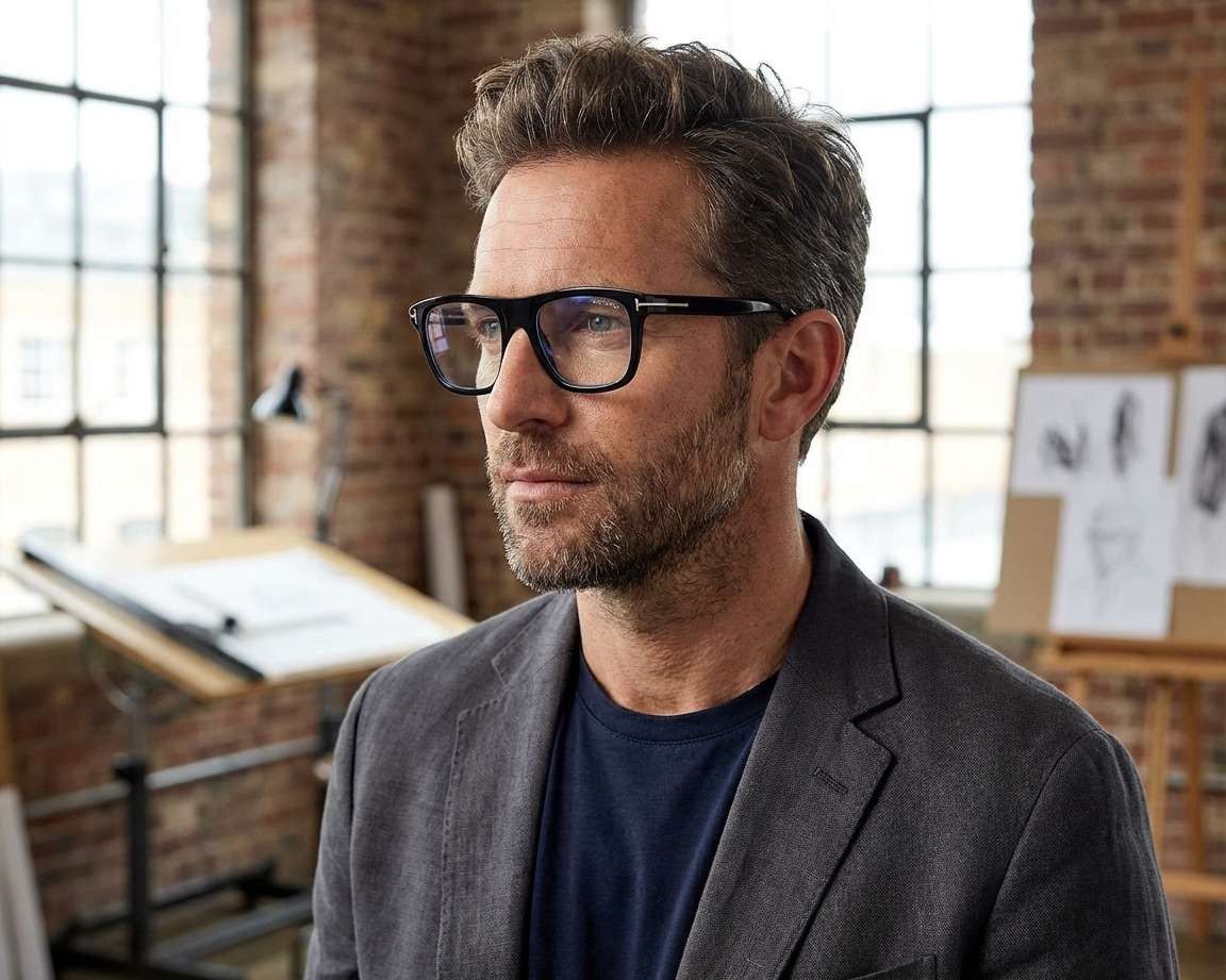 Tom Ford Tom Ford Men Eyeglasses Square FT5939-B 001 NEW AUTHENTIC Size ONE SIZE - 10 Thumbnail