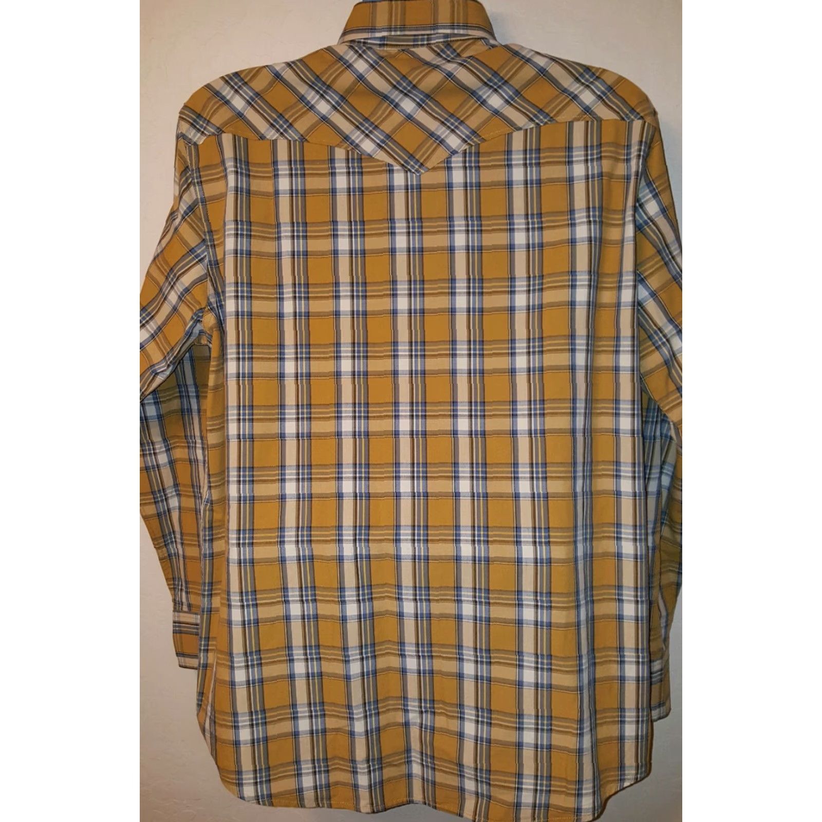 Lucky Brand LUCKY BRAND LONG SLEEVE PLAID SNAP BUTTON WESTERN RODEO SHIRT Mens L Size US L / EU 52-54 / 3 - 5 Thumbnail