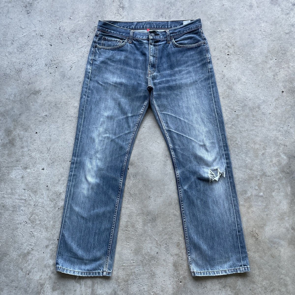 Japanese Brand × Jean W34💥 Vintage Japanese Faded Jeans Denim Pants Distressed Size US 34 / EU 50 - 1 Thumbnail