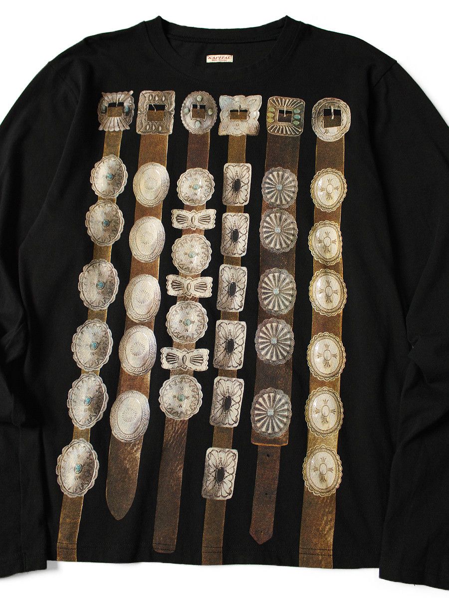 Kapital KAPITAL 20/- Jersey crew long sleeve Tee curtain concho pt L Size US L / EU 52-54 / 3 - 1 Thumbnail