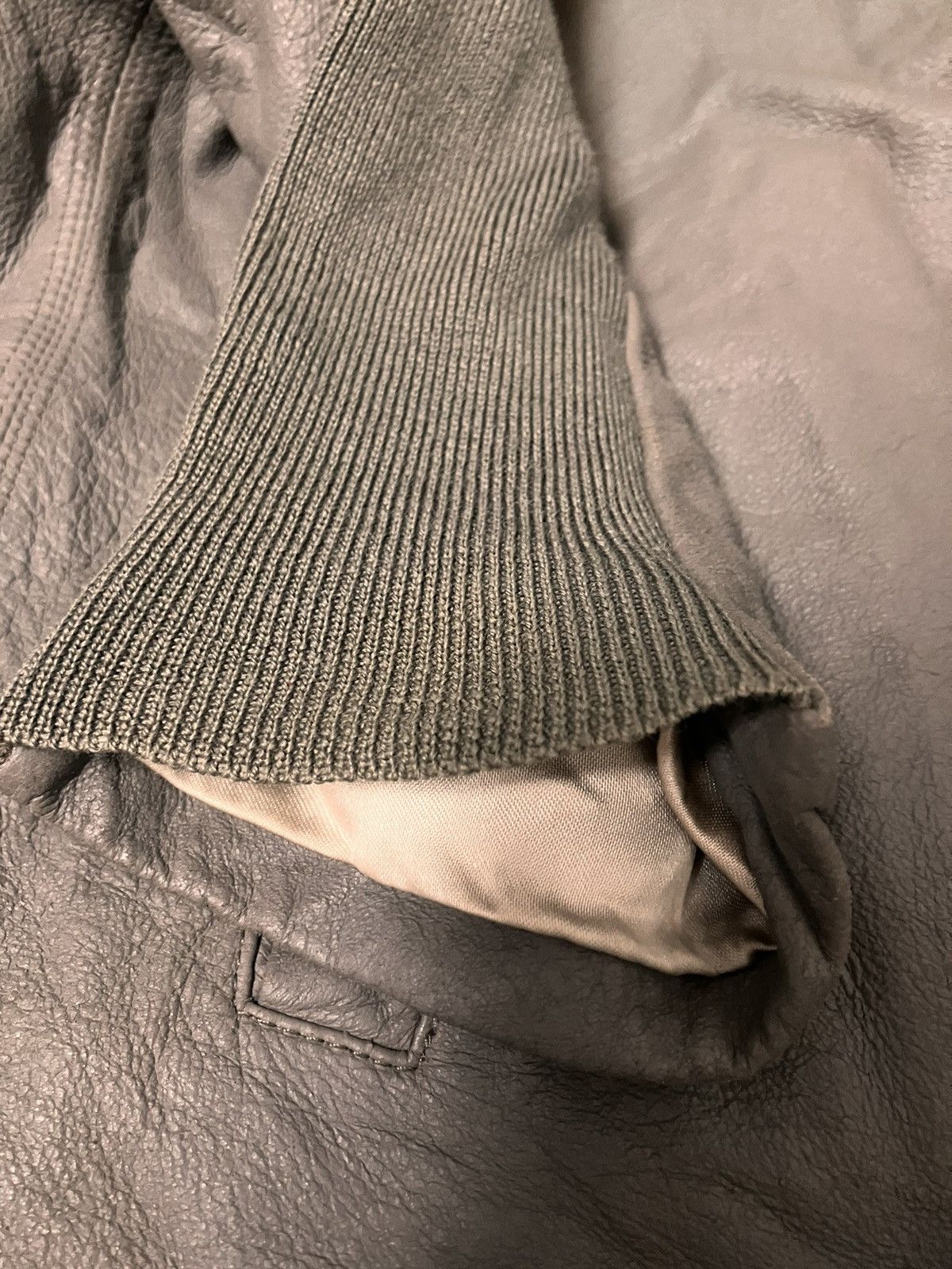 Rick Owens Dust leather Olmar+Mirta hoodie jacket Size US XS / EU 42 / 0 - 18 Thumbnail