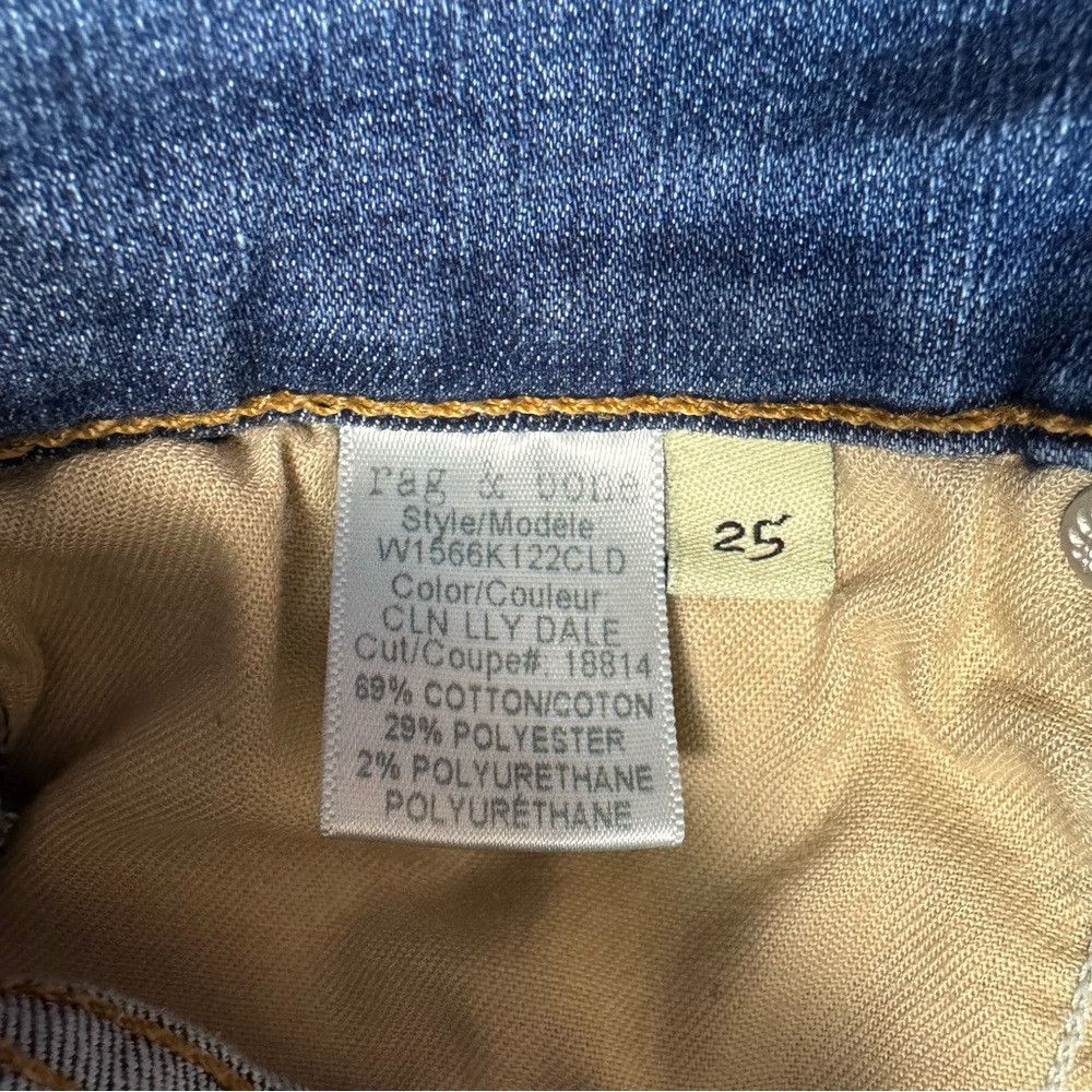 Rag & Bone rag & bone High-Rise Ankle Skinny Jeans in Clean Lily Dale Size 25" / US 0 / IT 36 - 7 Thumbnail