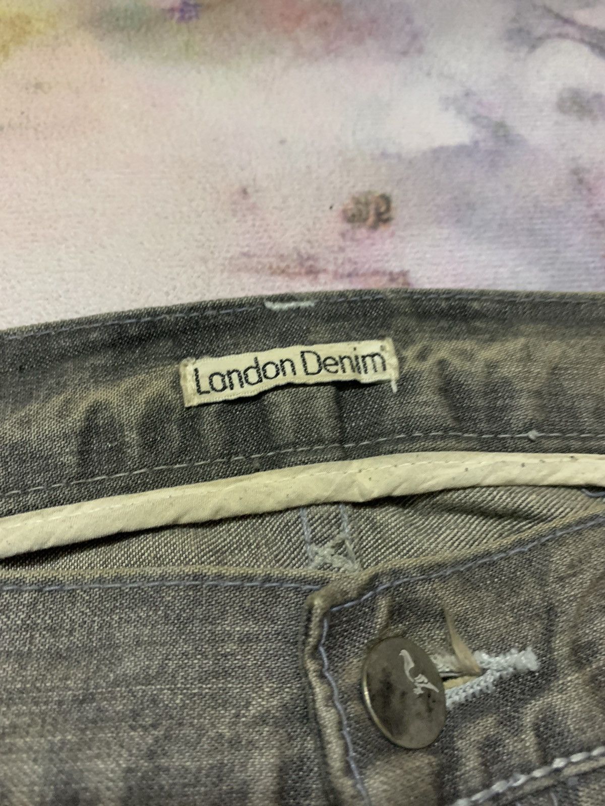 Hysteric Glamour Flare London Denim Mud Washed Distressed Denim Size US 34 / EU 50 - 5 Thumbnail