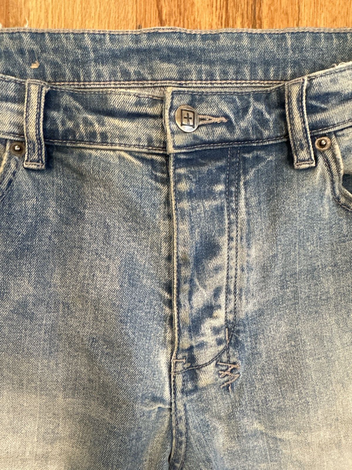 Ksubi Ksubi Plain Blue Denim Jeans Sz 33 Size US 33 - 3 Thumbnail