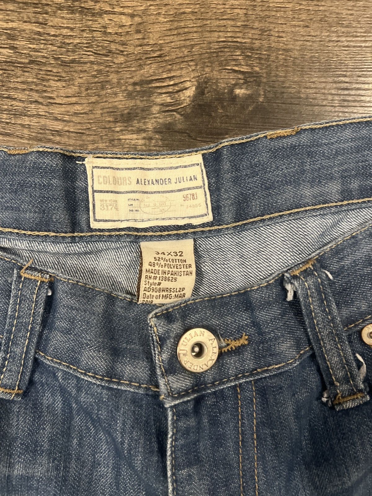 Alexander Julian Machine Washed Alexander Julian Jeans Size US 34 / EU 50 - 3 Thumbnail