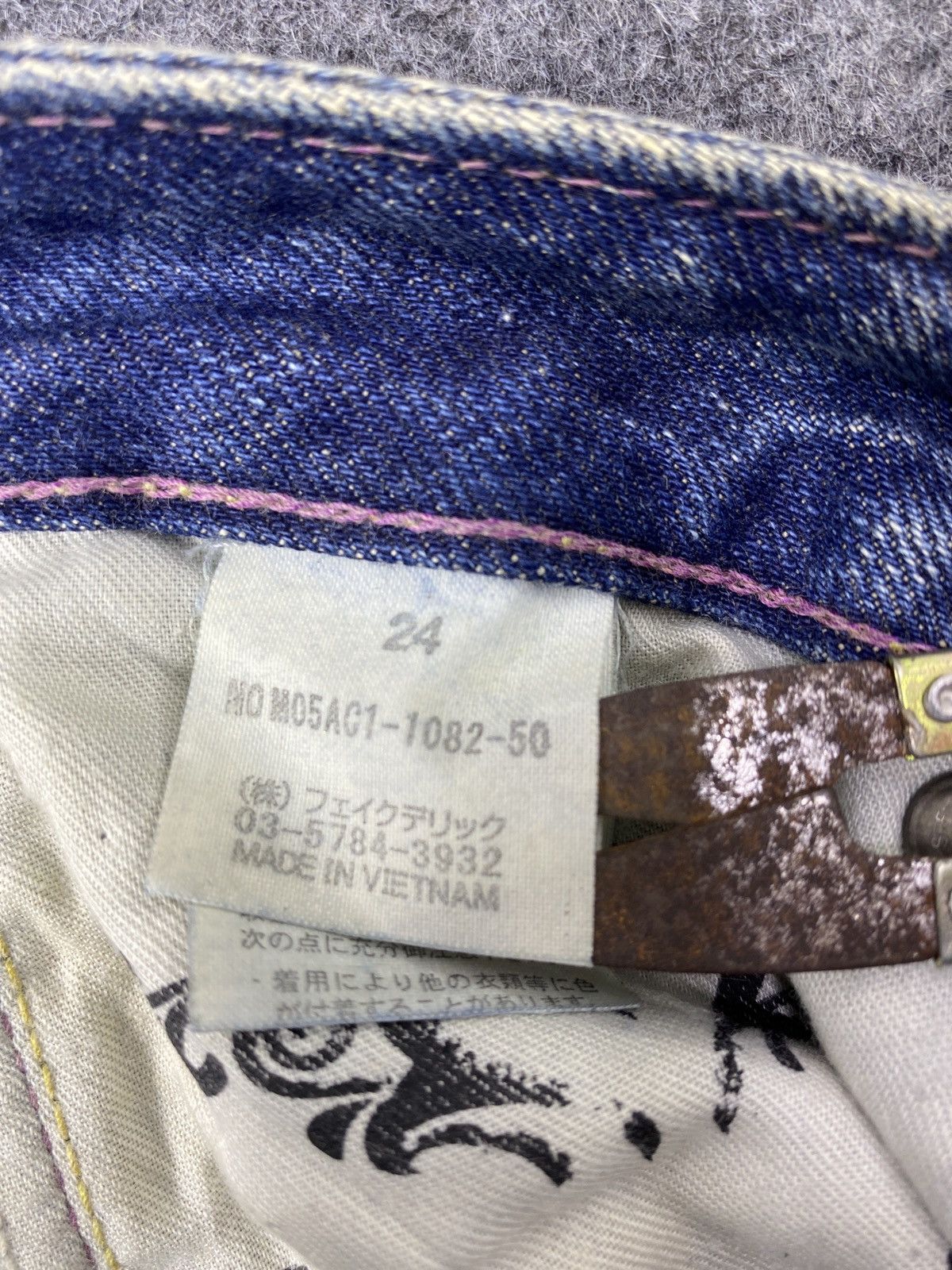 Japanese Brand × MOUSSY Moussy Distressed Flare Blue Wash Jeans- J1106 Size 27" / US 4 / IT 40 - 15 Thumbnail