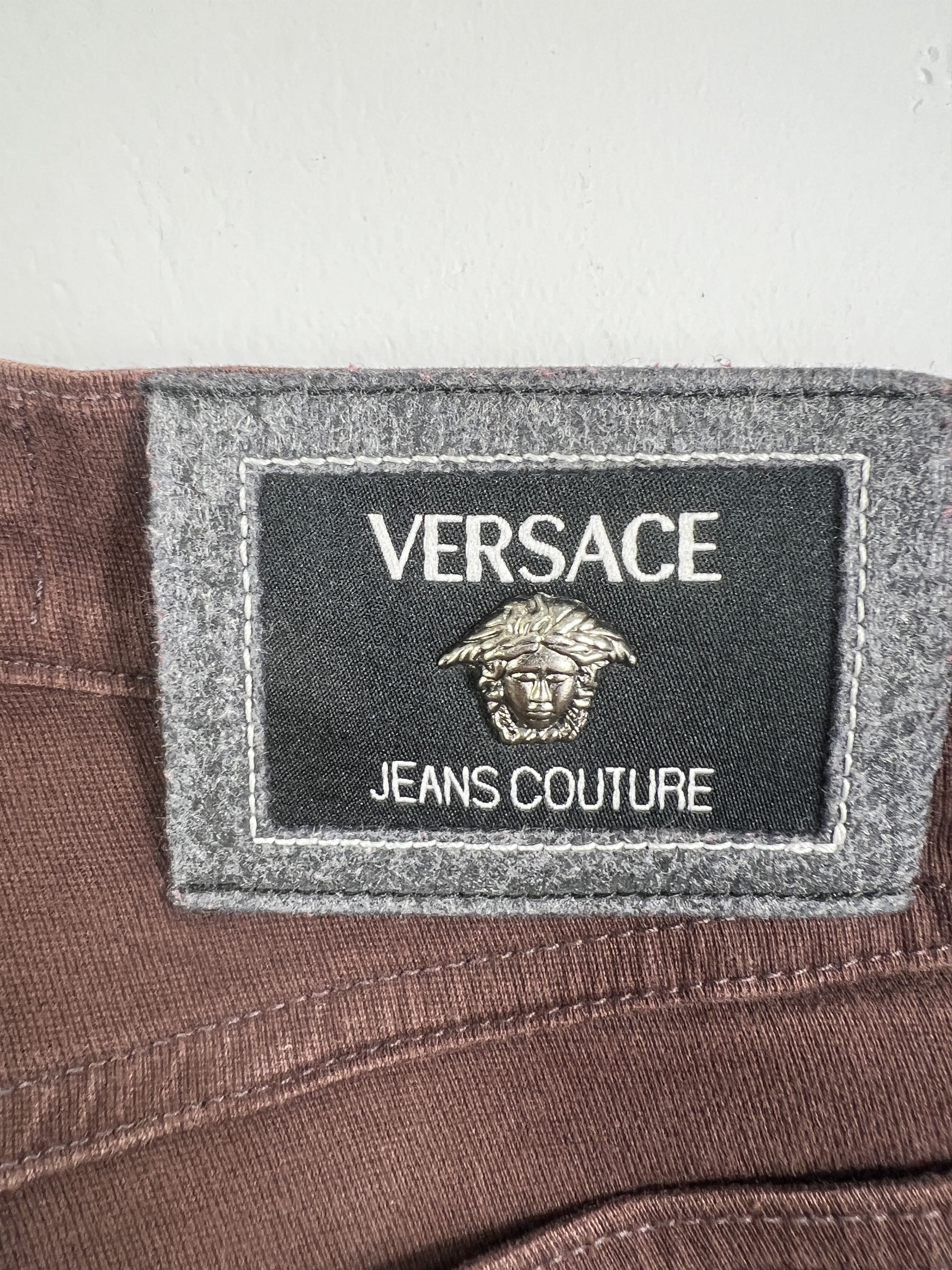 Versace Jeans Couture VERSACE Jeans Couture Brown Denim GTMP221 Size 27" / US 4 / IT 40 - 3 Thumbnail