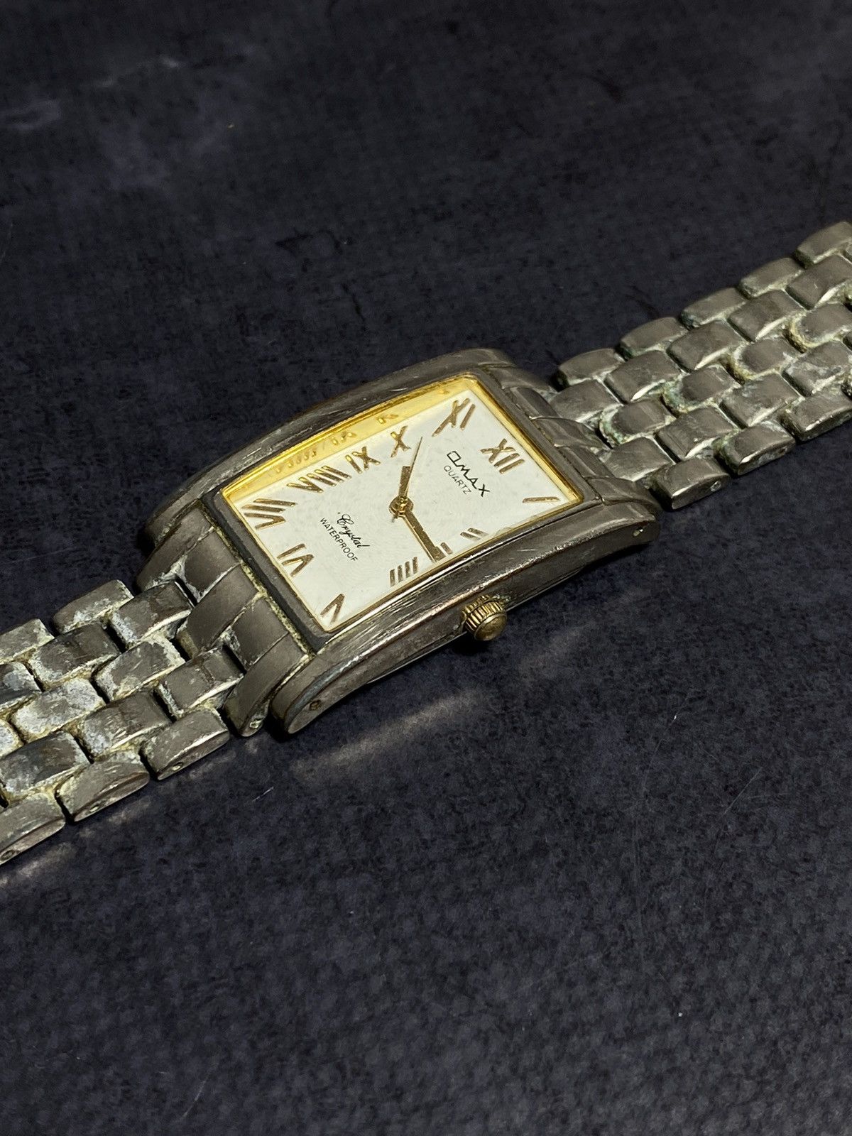 Japanese Brand × Vintage Omax Rectangular Quartz Watch | Japanese Movement Size ONE SIZE - 7 Thumbnail
