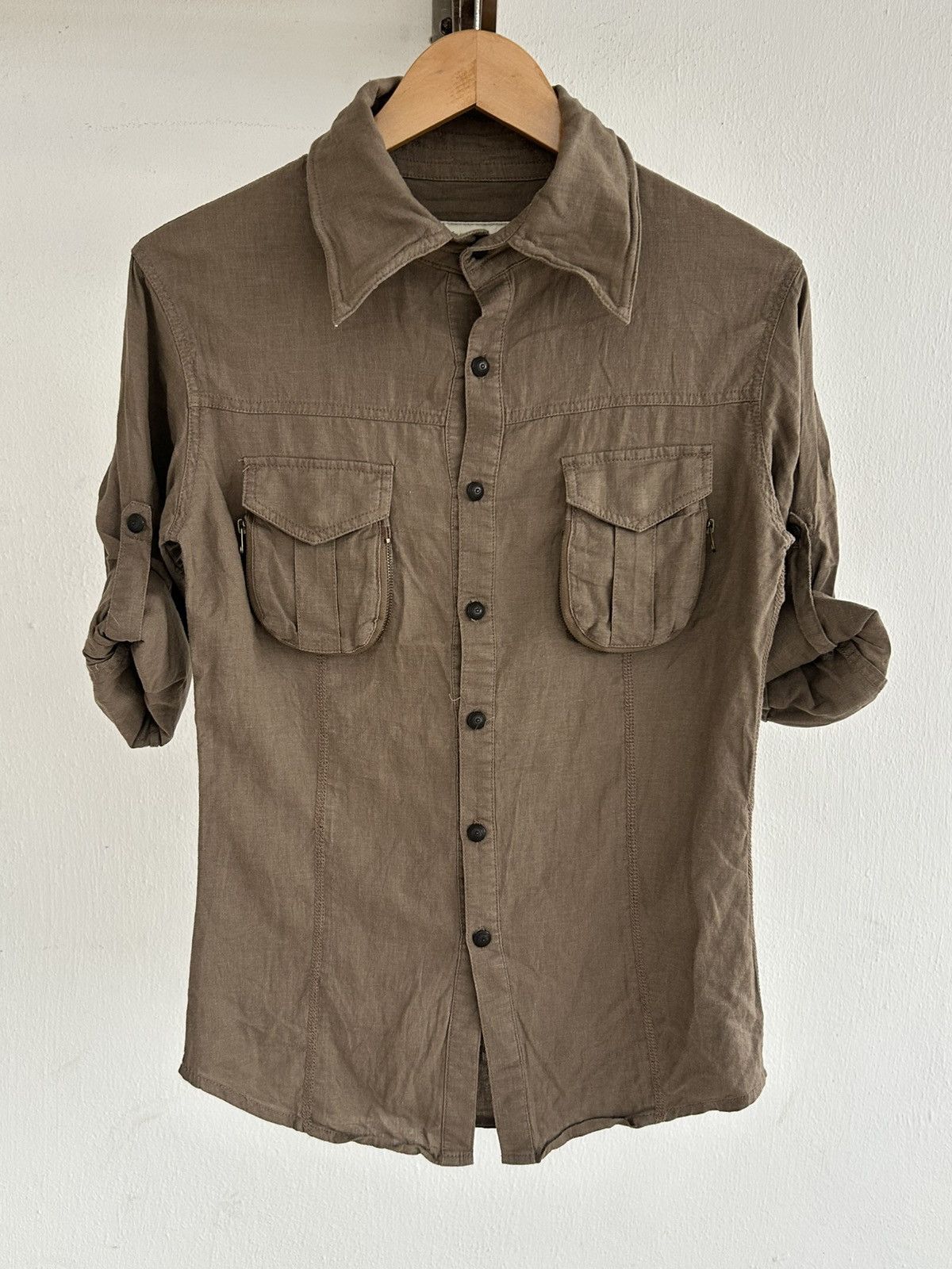 GOA GOA Japan Vintage Button Up Brown Shirt Size M / US 6-8 / IT 42-44 - 1 Thumbnail