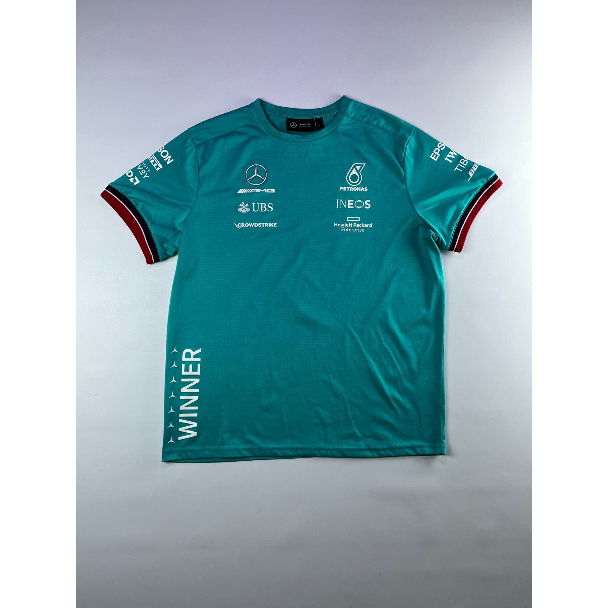 Vintage Tommy Hilfiger X Mercedes AMG Petronas Racing Jersey Size US L / EU 52-54 / 3 - 1 Thumbnail