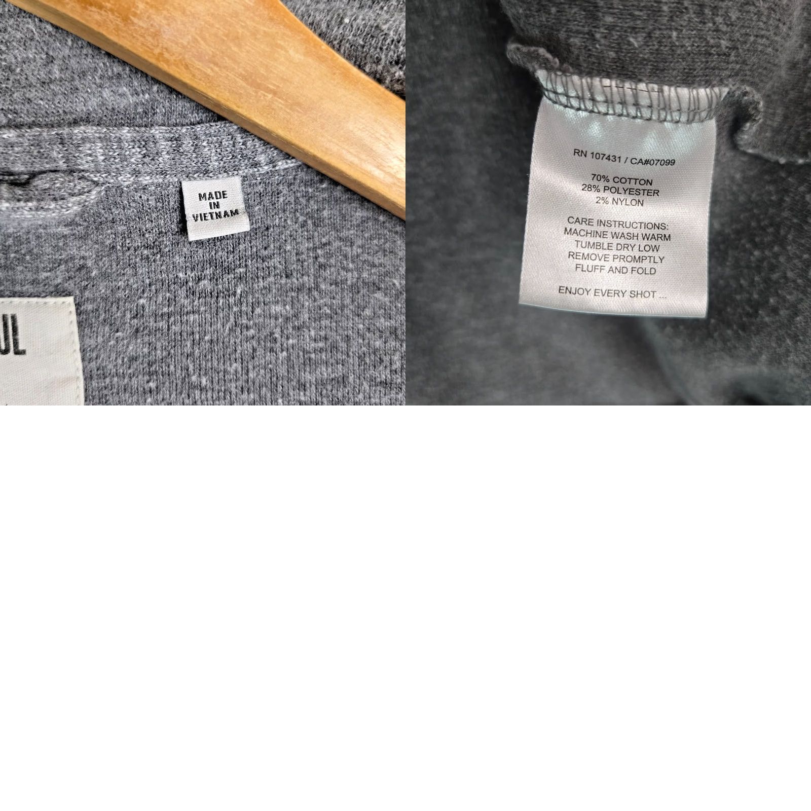 Vintage Linksoul Mens Full Zip Jacket Sweatshirt/Cotton Blend Outdoor Golf Casual Full Zip Front Pockets Gray M/LinK Soul Mammoth Dunes Sand Valley Wisconsin Size US M / EU 48-50 / 2 - 10 Thumbnail