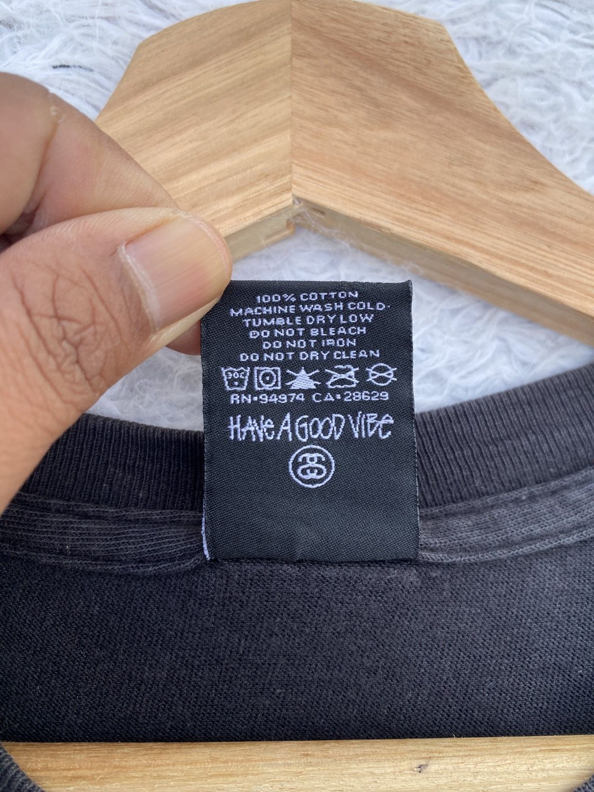 Stussy Rare Stussy Cursive Basic Logo Spellout Tshirt Size US S / EU 44-46 / 1 - 8 Thumbnail