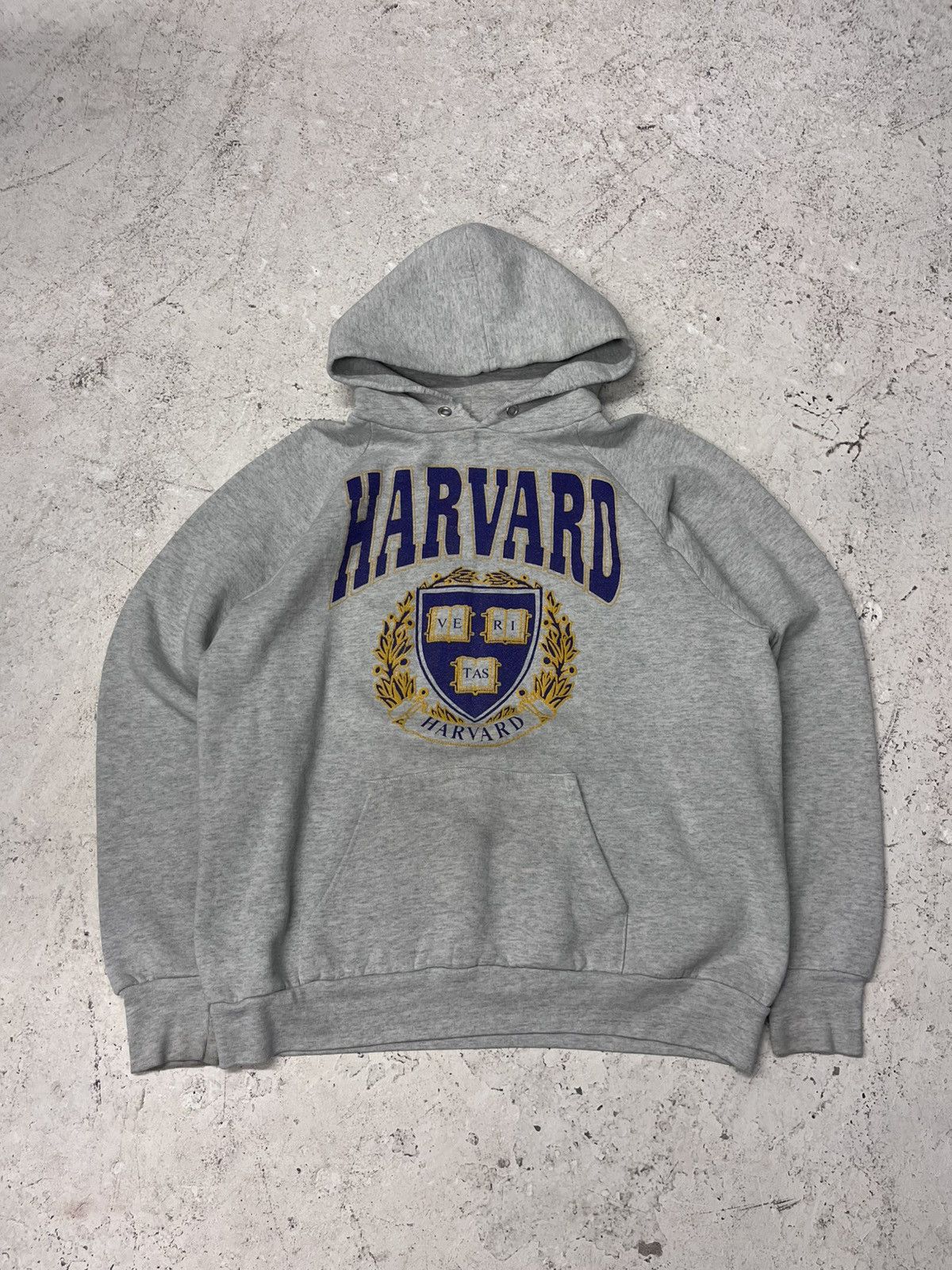 Vintage Vintage fruit of the loom distressed harvard hoodie Size US L / EU 52-54 / 3 - 2 Thumbnail
