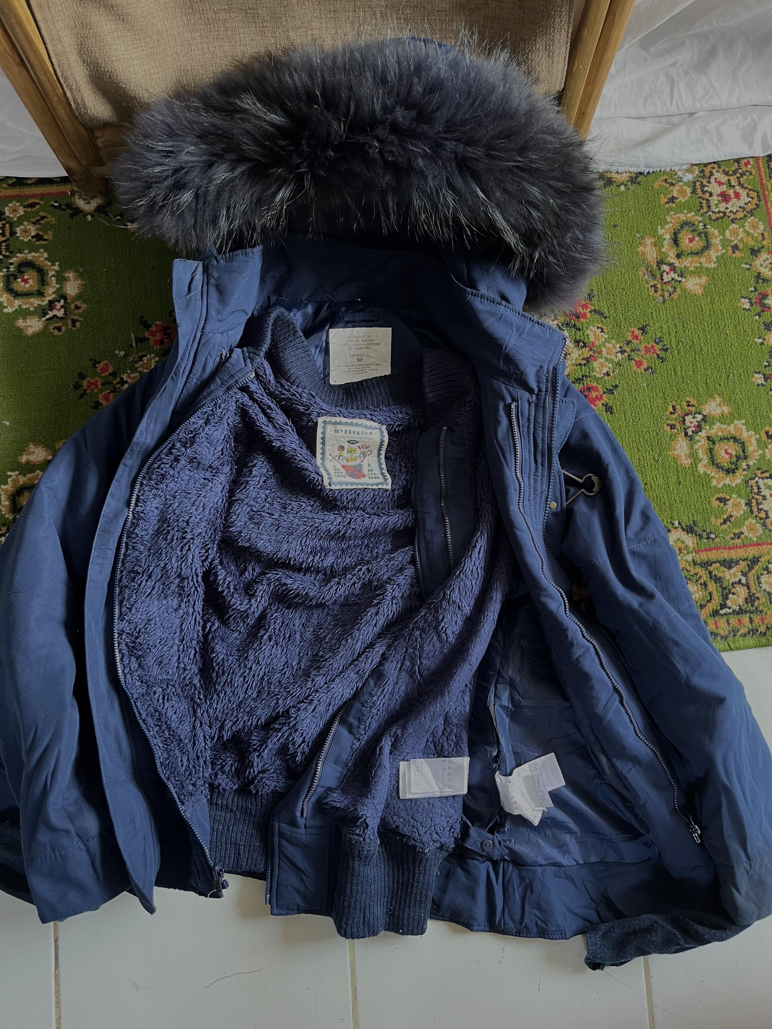 Le Grande Bleu (L.G.B.) SLY Japanese Brand Fur Raccoon Jacket Thumb Hole Design Size US S / EU 44-46 / 1 - 13 Thumbnail