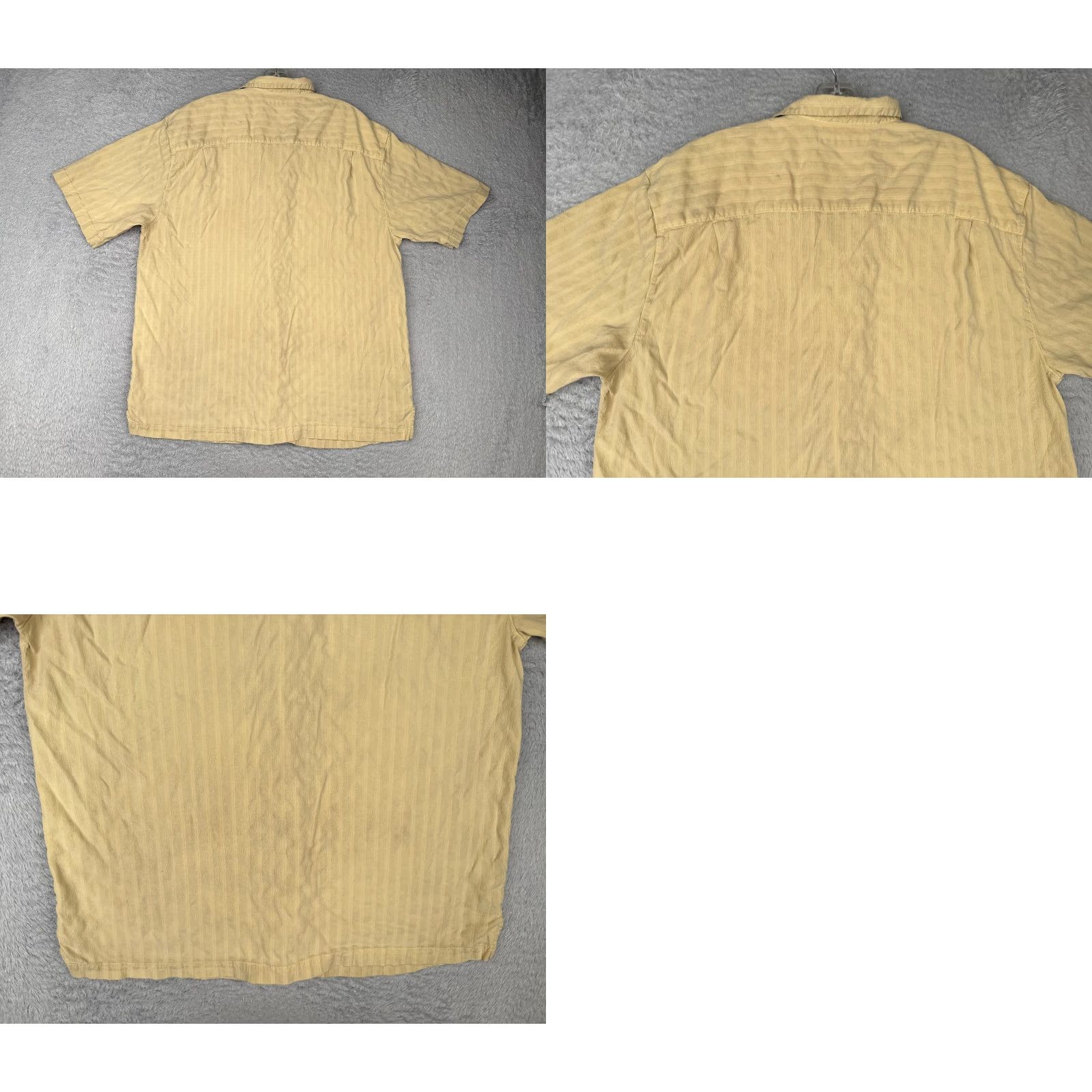 Tommy Bahama Tommy Bahama Shirt Men Extra Large Ywllow Stripe Button Up Silk Hawaiian READ Size US XL / EU 56 / 4 - 9 Thumbnail