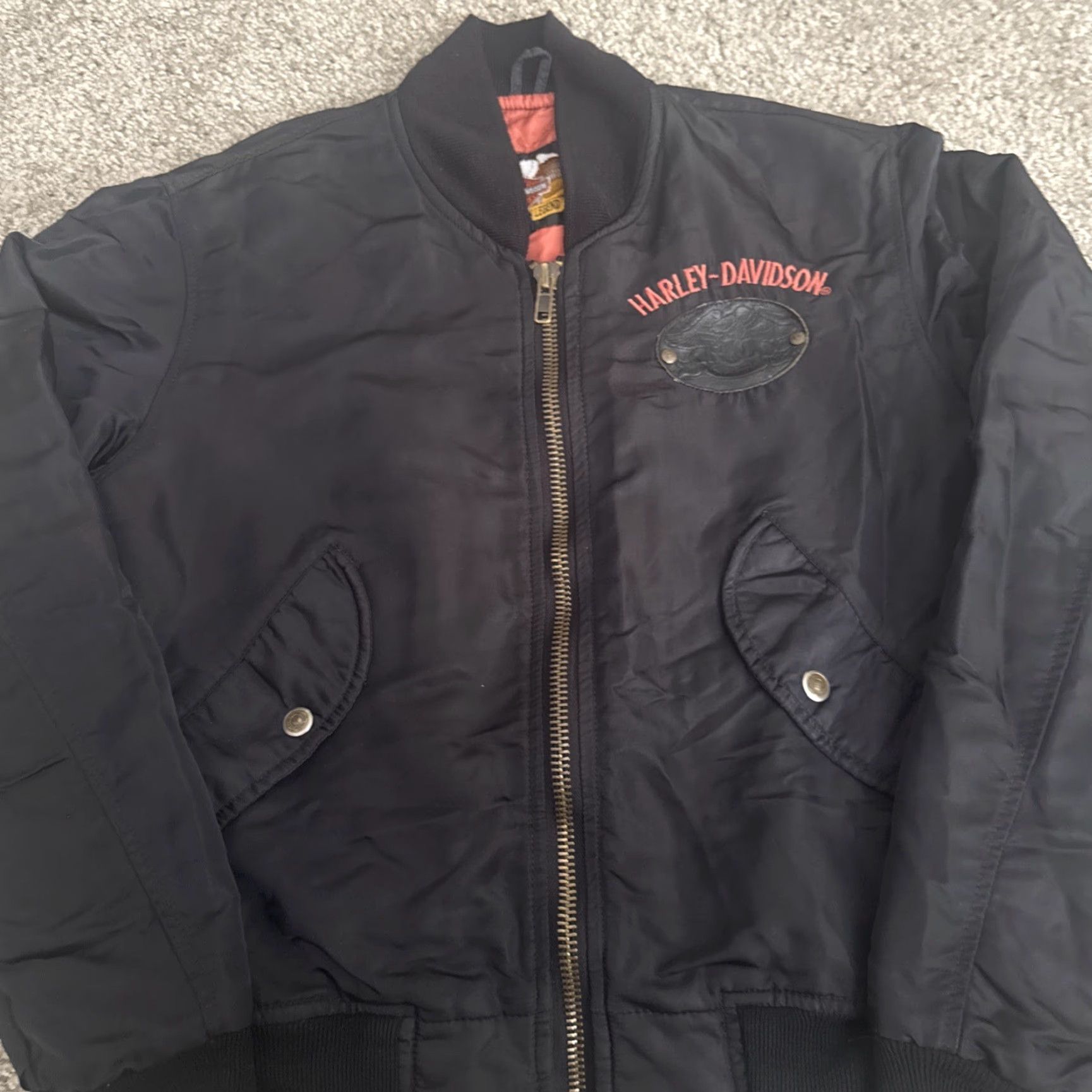 Harley Davidson VINTAGE Harley-Davidson Owners Group Bomber Jacket Black Small Mens Size US S / EU 44-46 / 1 - 5 Thumbnail