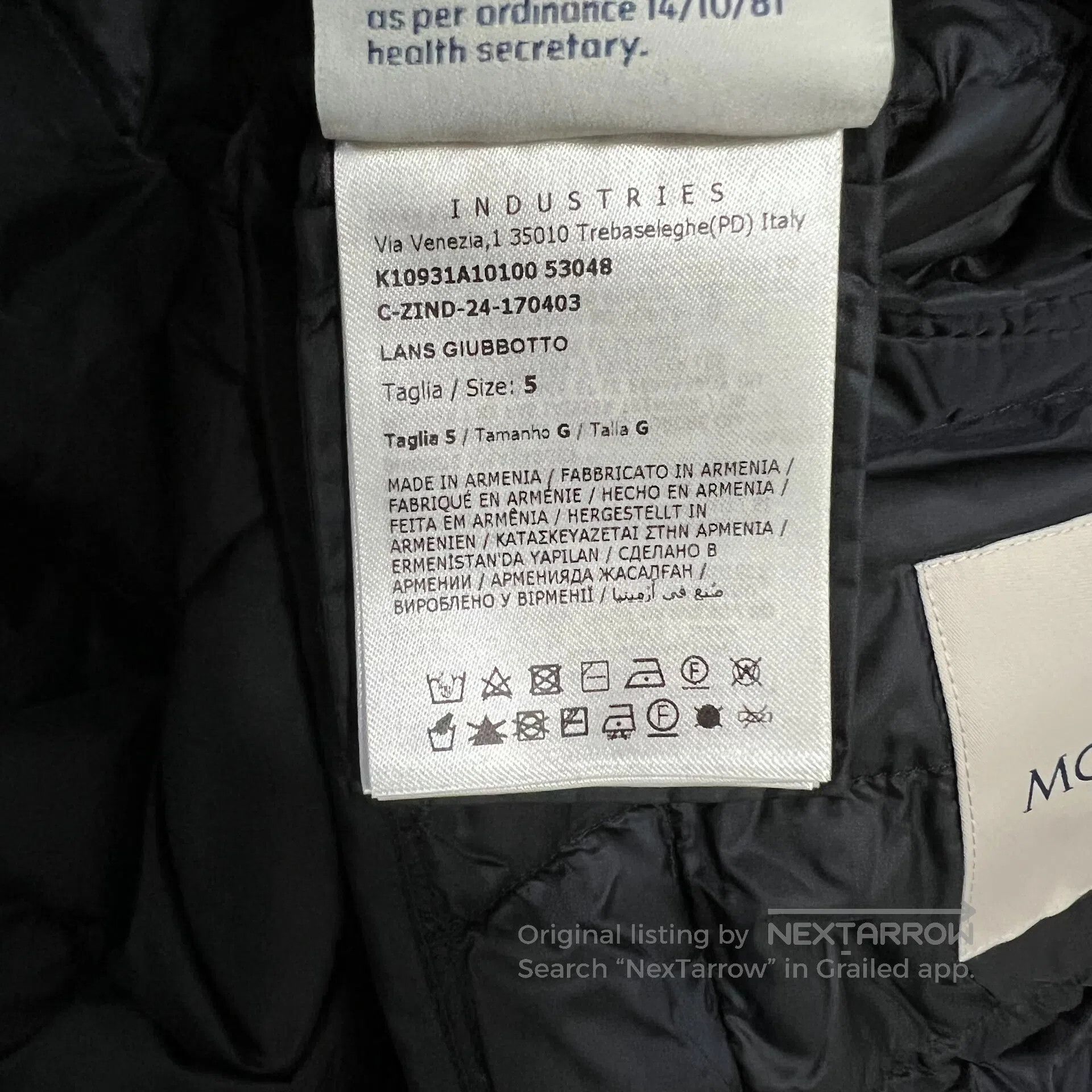 Moncler Moncler Lans Midnight Blue – A lightweight down jacket wit Size US XXL / EU 58 / 5 - 8 Thumbnail