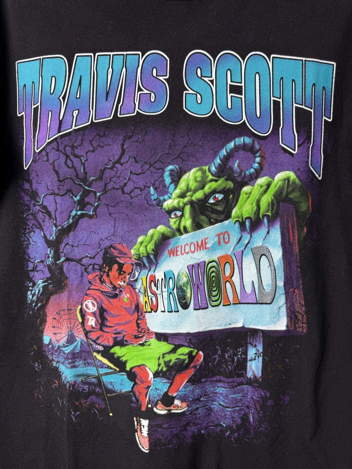 Rap Tees Travis Scott Astroworld Album Promo Tour T Shirt Size US M / EU 48-50 / 2 - 2 Thumbnail