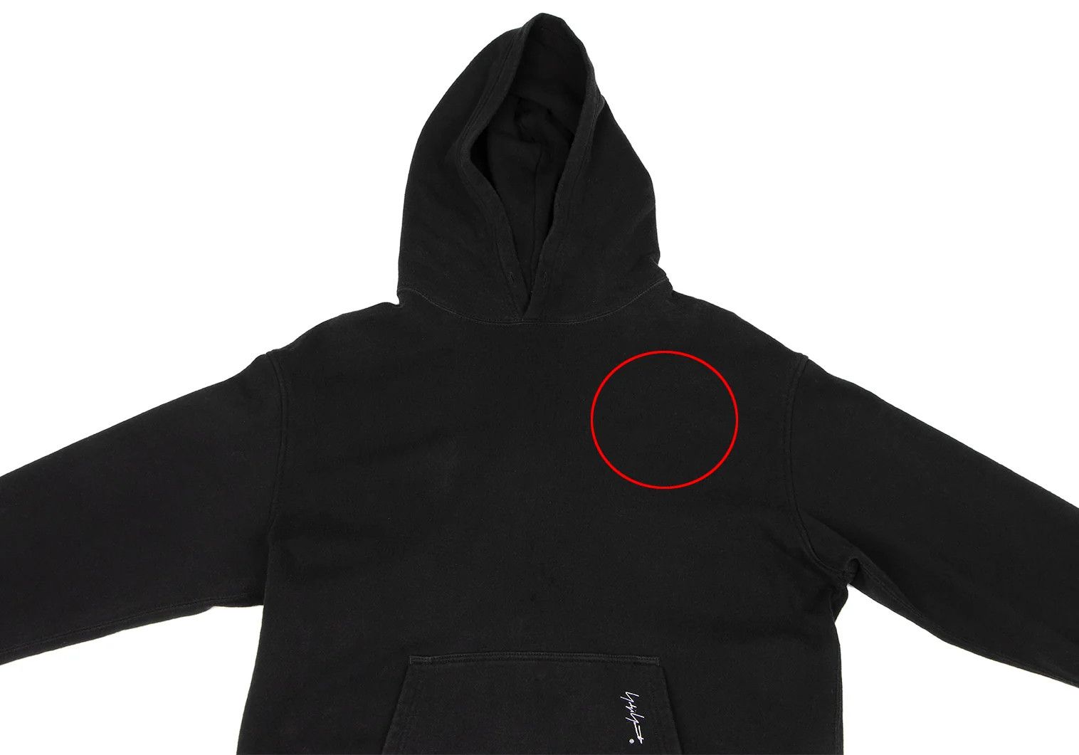 Yohji Yamamoto Yohji Yamamoto Signature Logo Print Hoodie Size US L / EU 52-54 / 3 - 2 Thumbnail