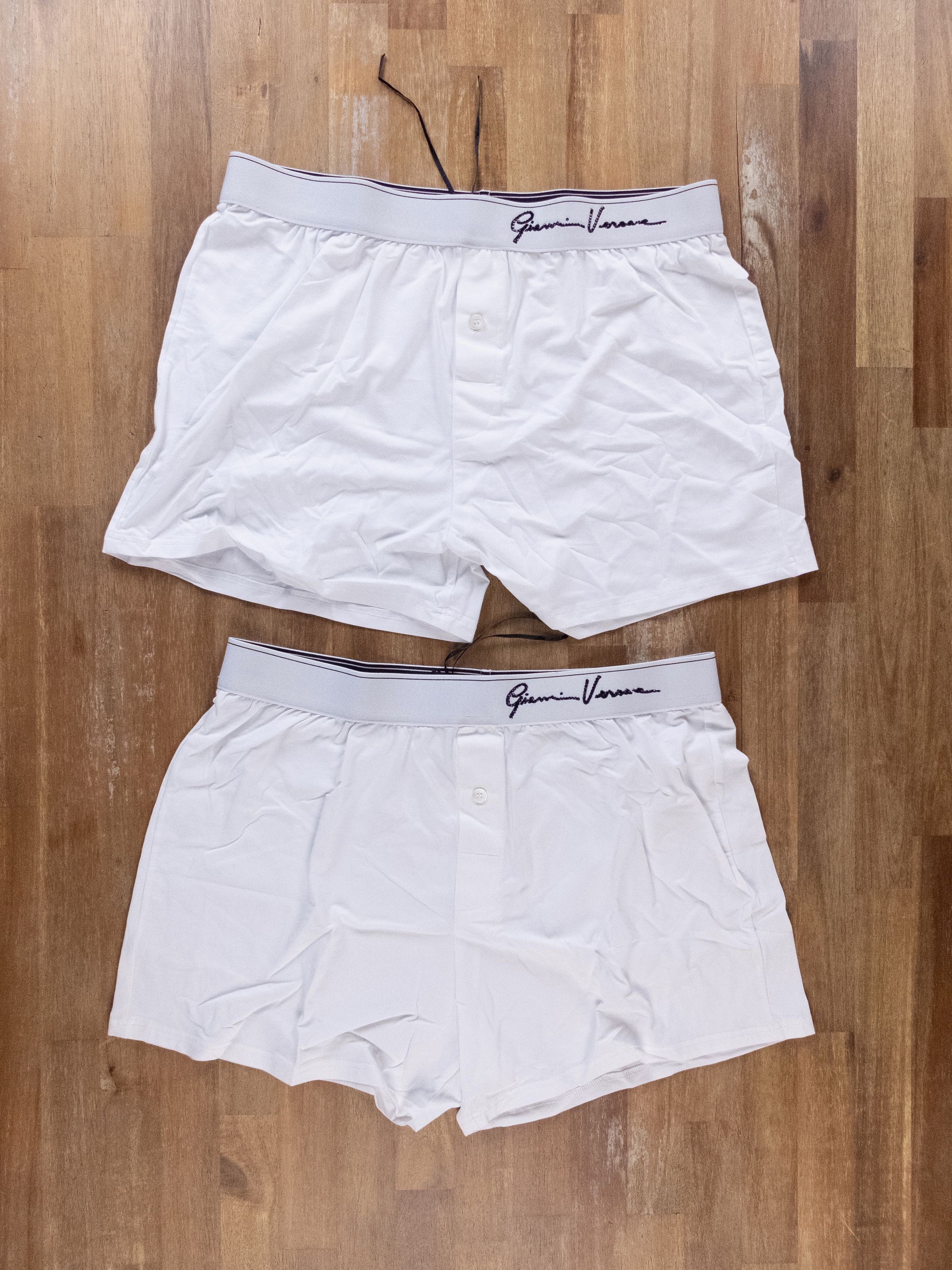 Versace 2 x VERSACE white crystal signature waistband boxer shorts 5 Size 34 - 1 Thumbnail