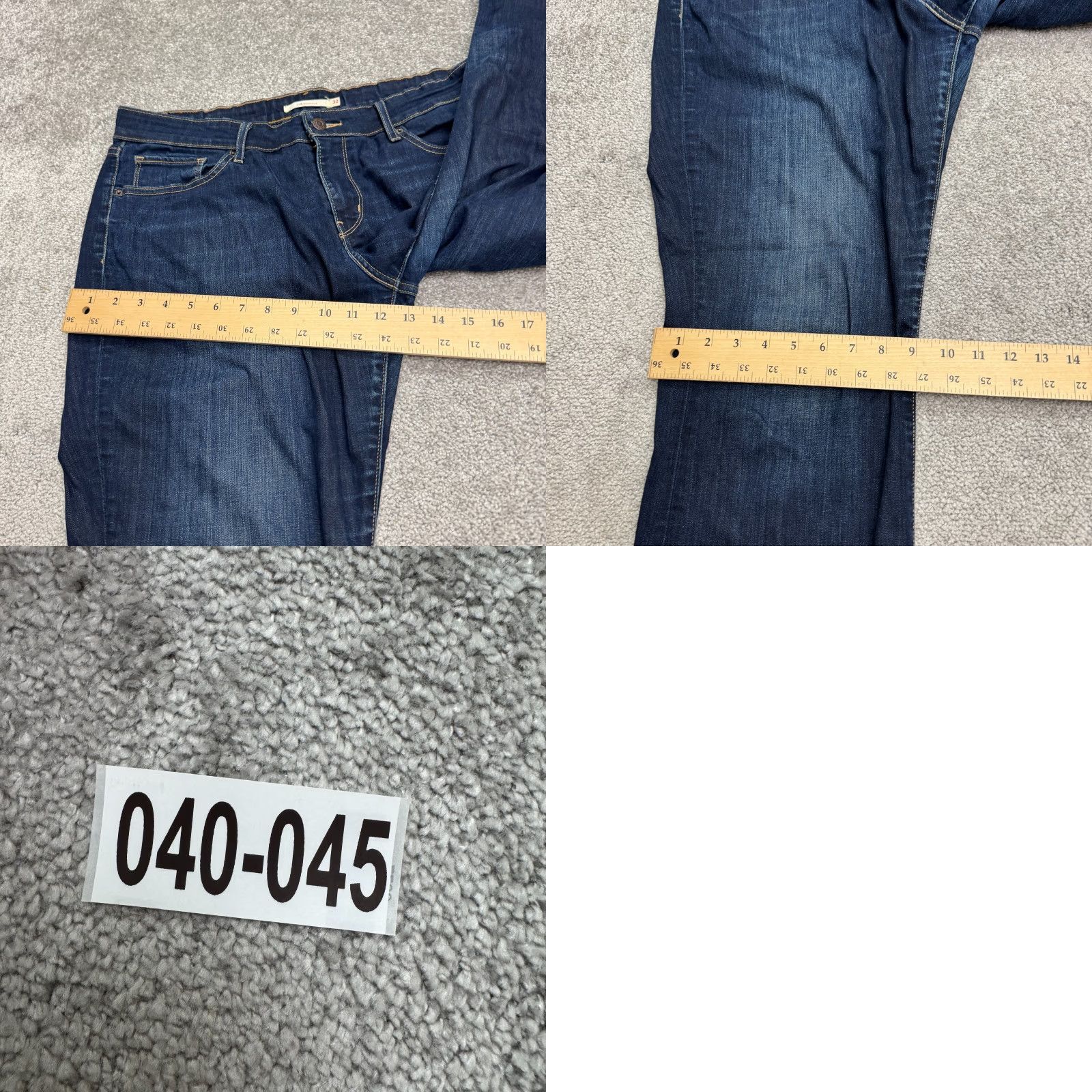 Levi's Levi's 715 Bootcut Mid Rise Denim Jeans Womens 32 Blue Dark Wash Stretch Casual Size 24" / US 00 / IT 34 - 10 Thumbnail