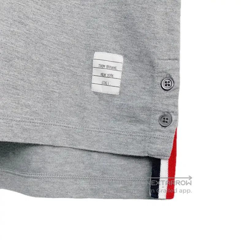 Thom Browne Thom Browne Gray Cotton Women's T-Shirt . Size S / US 4 / IT 40 - 5 Thumbnail