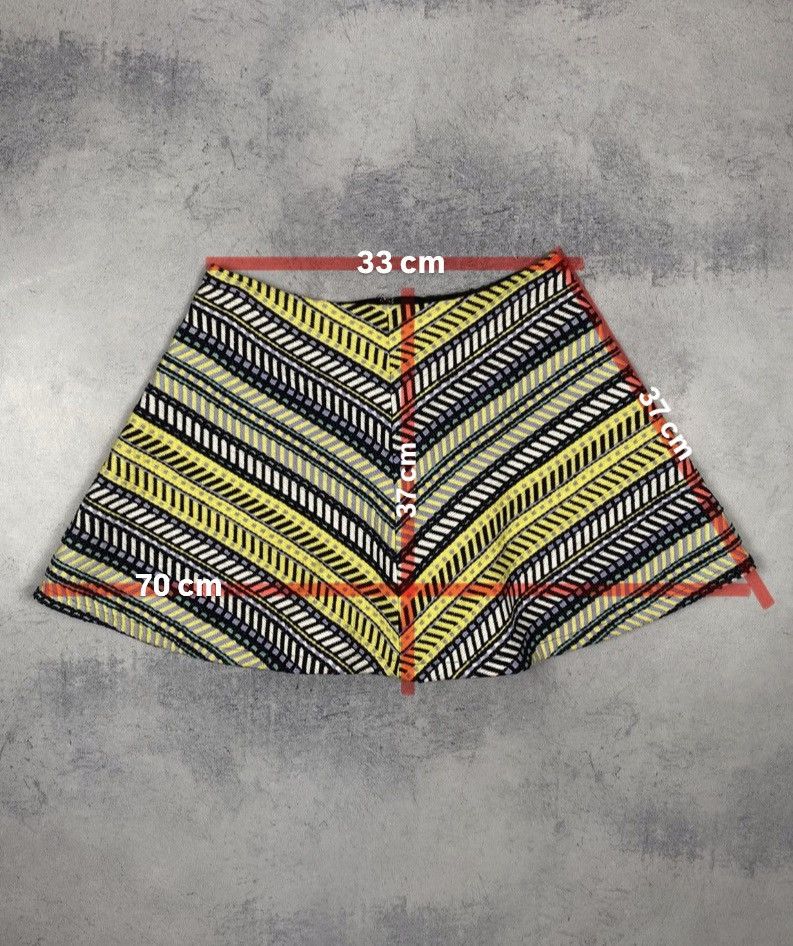 Just Cavalli Just Cavalli Women's Multi-Color Striped A-Line Mini Skirt Size S / US 4 / IT 40 - 2 Thumbnail