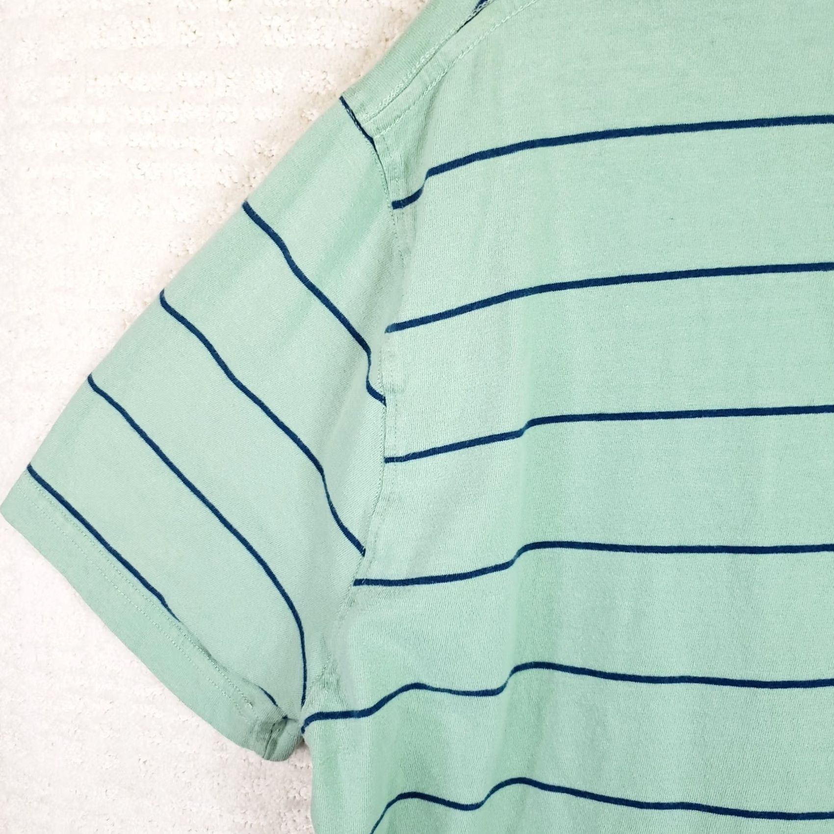 Jockey Jockey Men's L Green Navy Striped Tee Short Sleeve T-shirt Size US L / EU 52-54 / 3 - 7 Thumbnail