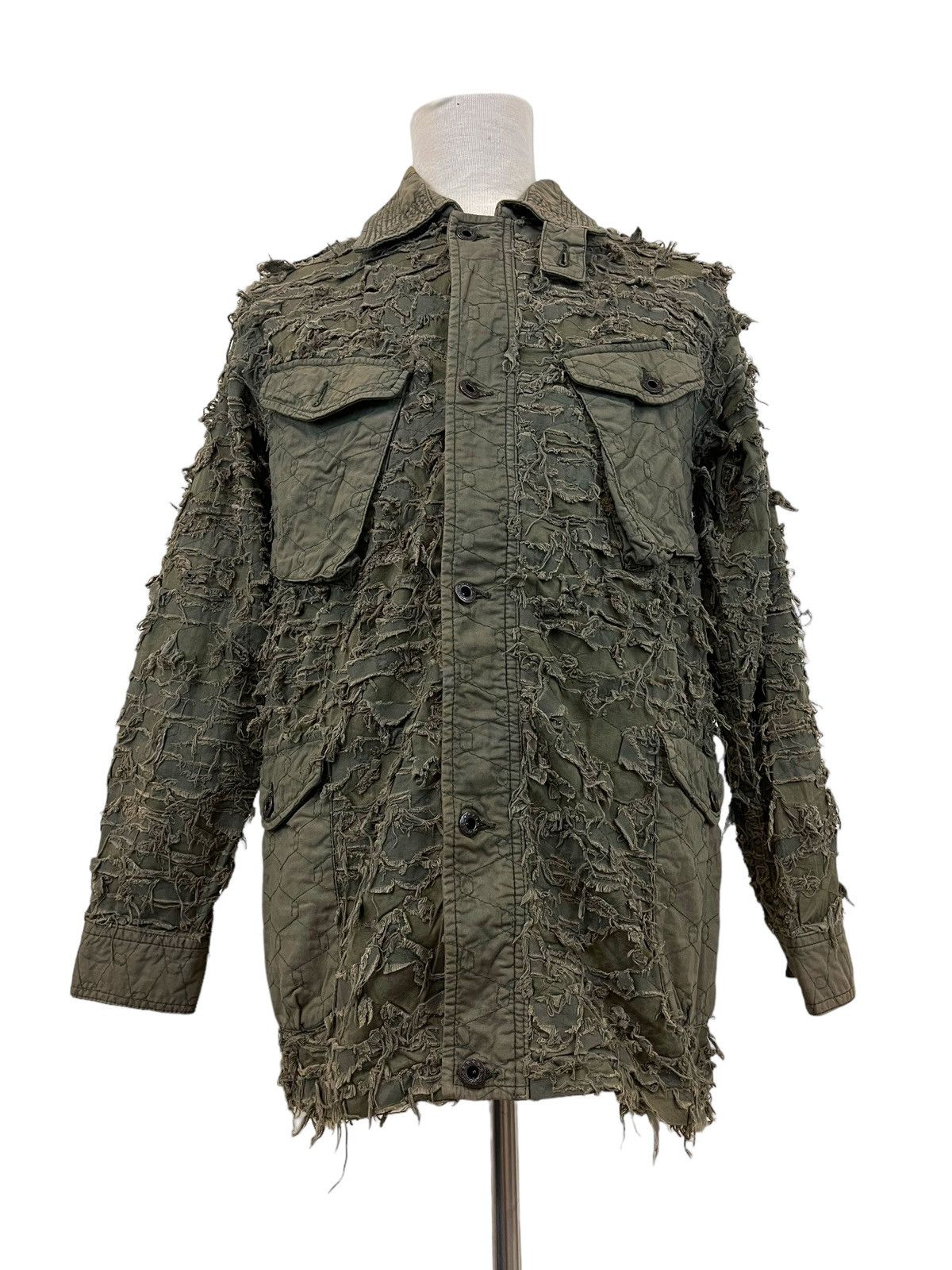 Japanese Brand Japanese Brand Mangrove Distressed Army Jacket Size US L / EU 52-54 / 3 - 5 Thumbnail