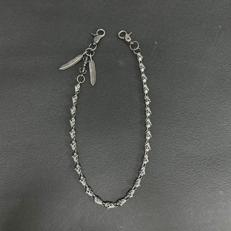 Jewelry Punk Waist Pants Chain Wallet Chain Skull Keychain Size ONE SIZE - 1 Thumbnail