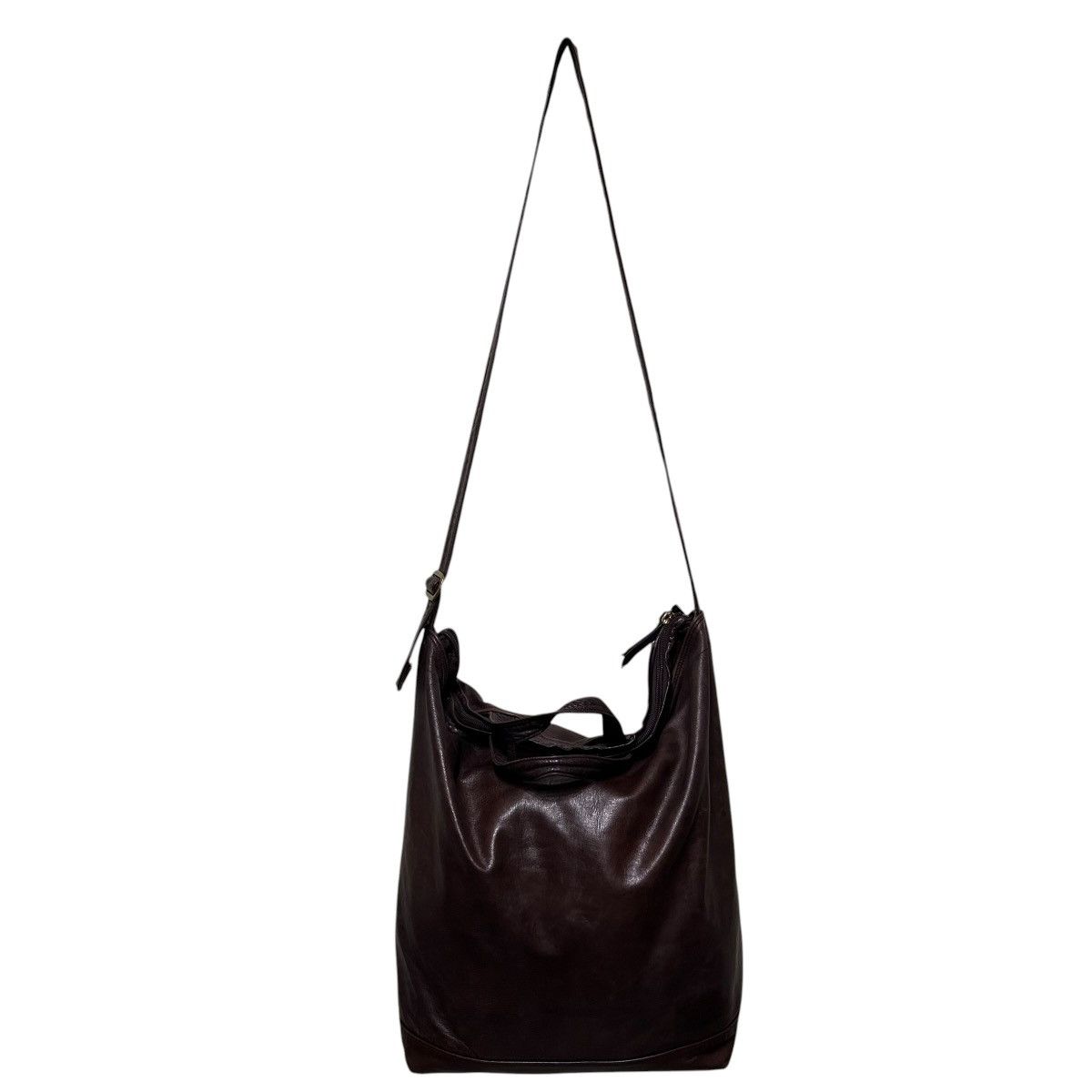 Porter 753 Porter Yoshida leather shoulder bag unisex brown Size ONE SIZE - 3 Thumbnail