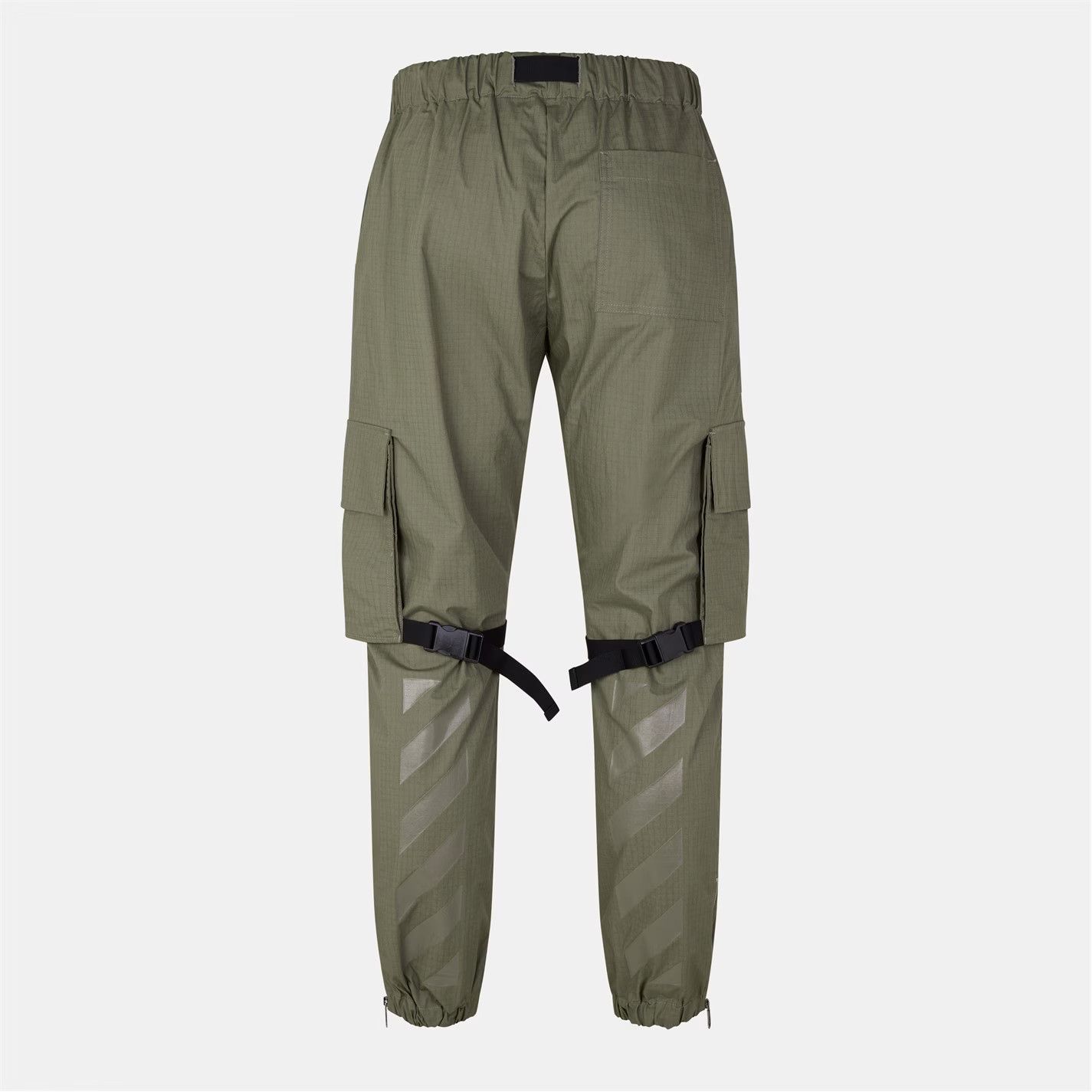 Off-White o1g2r1mq0226 Cargo Pant Trousers In Green Size US 30 / EU 46 - 2 Thumbnail