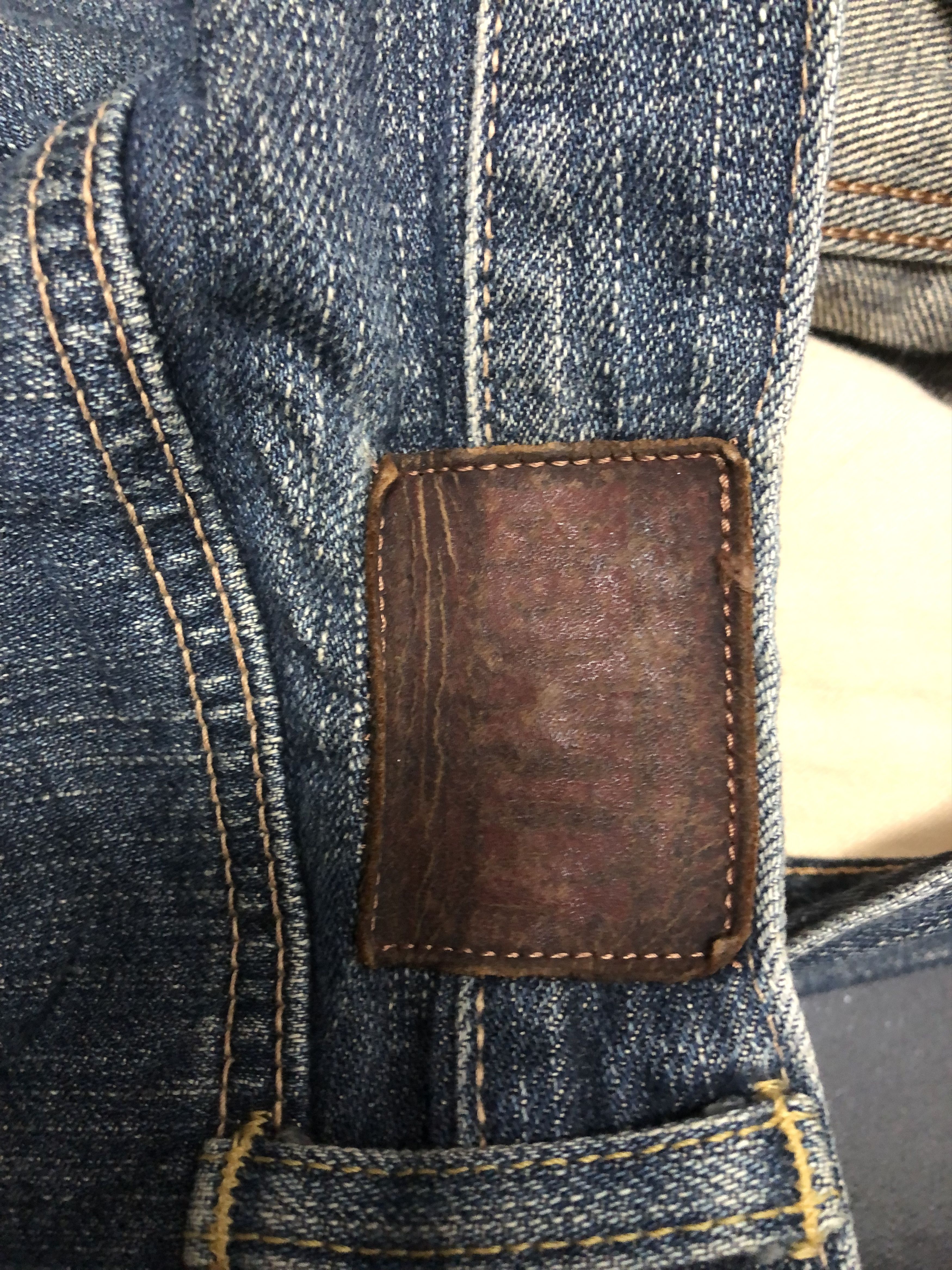 Edwin Distressed edwin selvedge jeans with undone patchwork Size US 30 / EU 46 - 7 Thumbnail