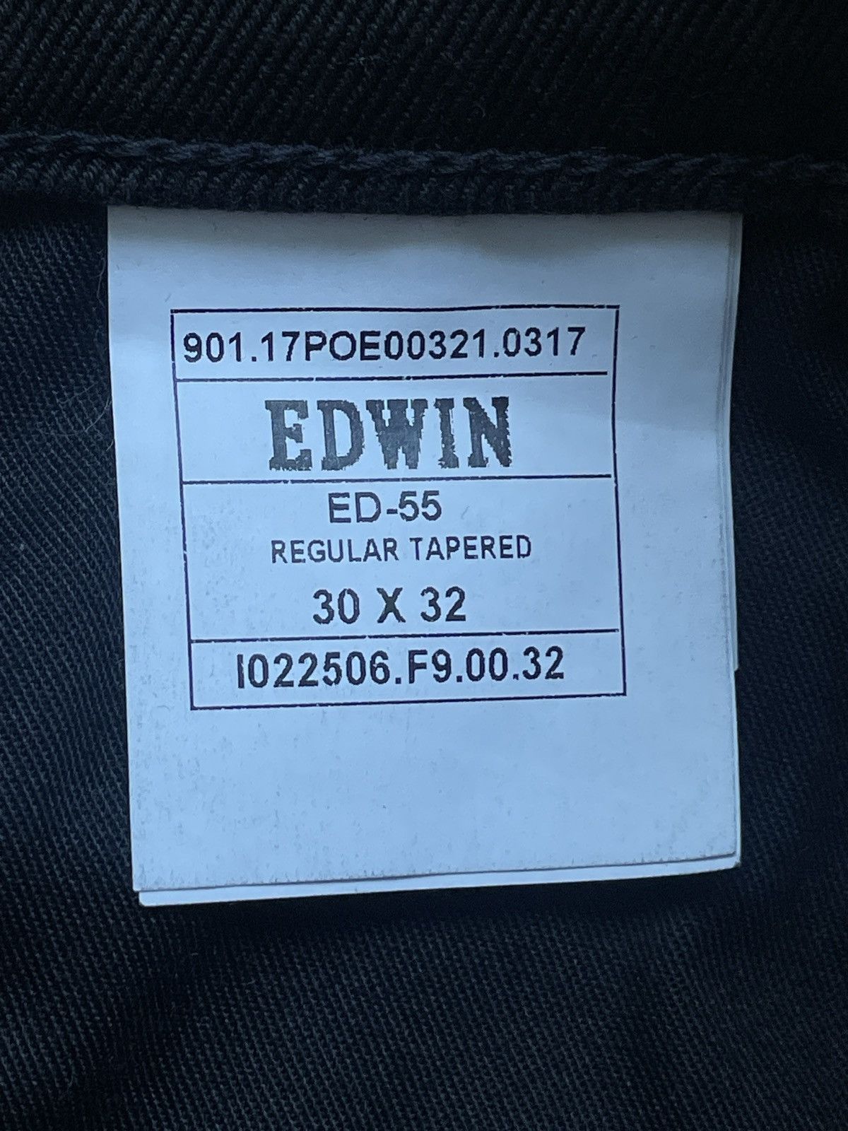 Edwin Edwin x Japanese Brand ED55 Black Denim Jeans W30 Tapered Size US 30 / EU 46 - 9 Thumbnail