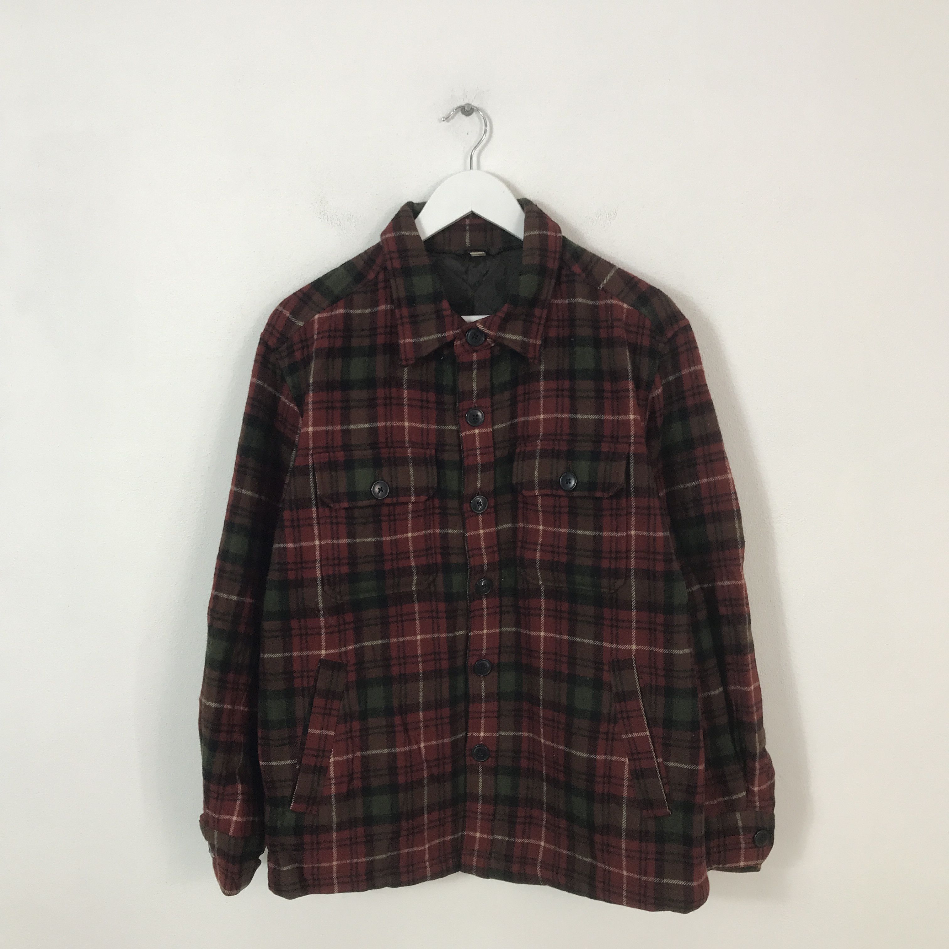 Uniqlo vintage uniqlo tartan button jacket Size US M / EU 48-50 / 2 - 1 Thumbnail