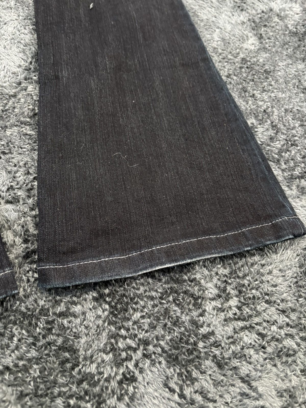 Hysteric Glamour Vintage Y2K Bootcut Flared Black Denim Jeans Size 27" / US 4 / IT 40 - 8 Thumbnail