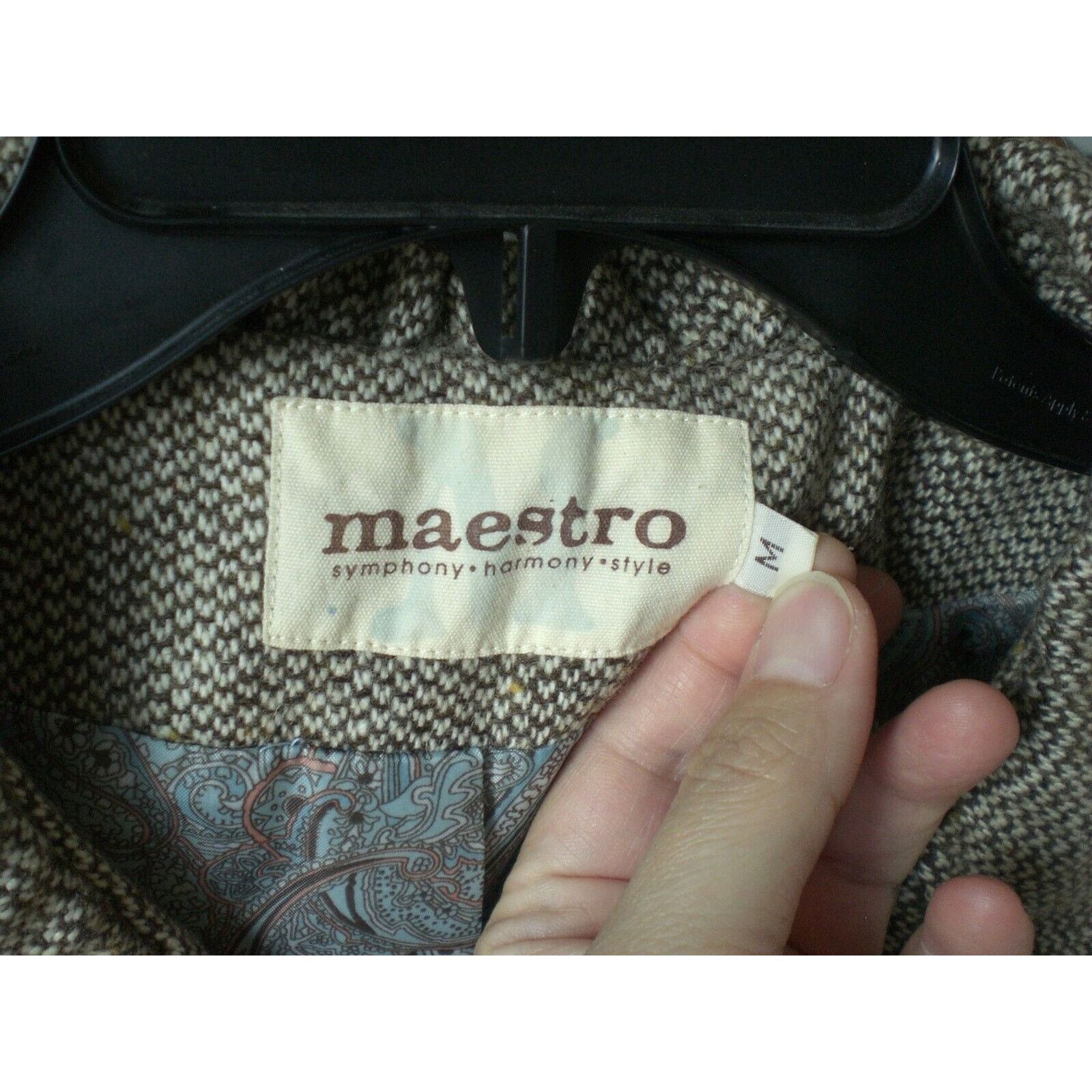 Anthropologie Maestro Anthropologie Tweed Women's Blazer Jacket MEDIUM Size M / US 6-8 / IT 42-44 - 3 Thumbnail